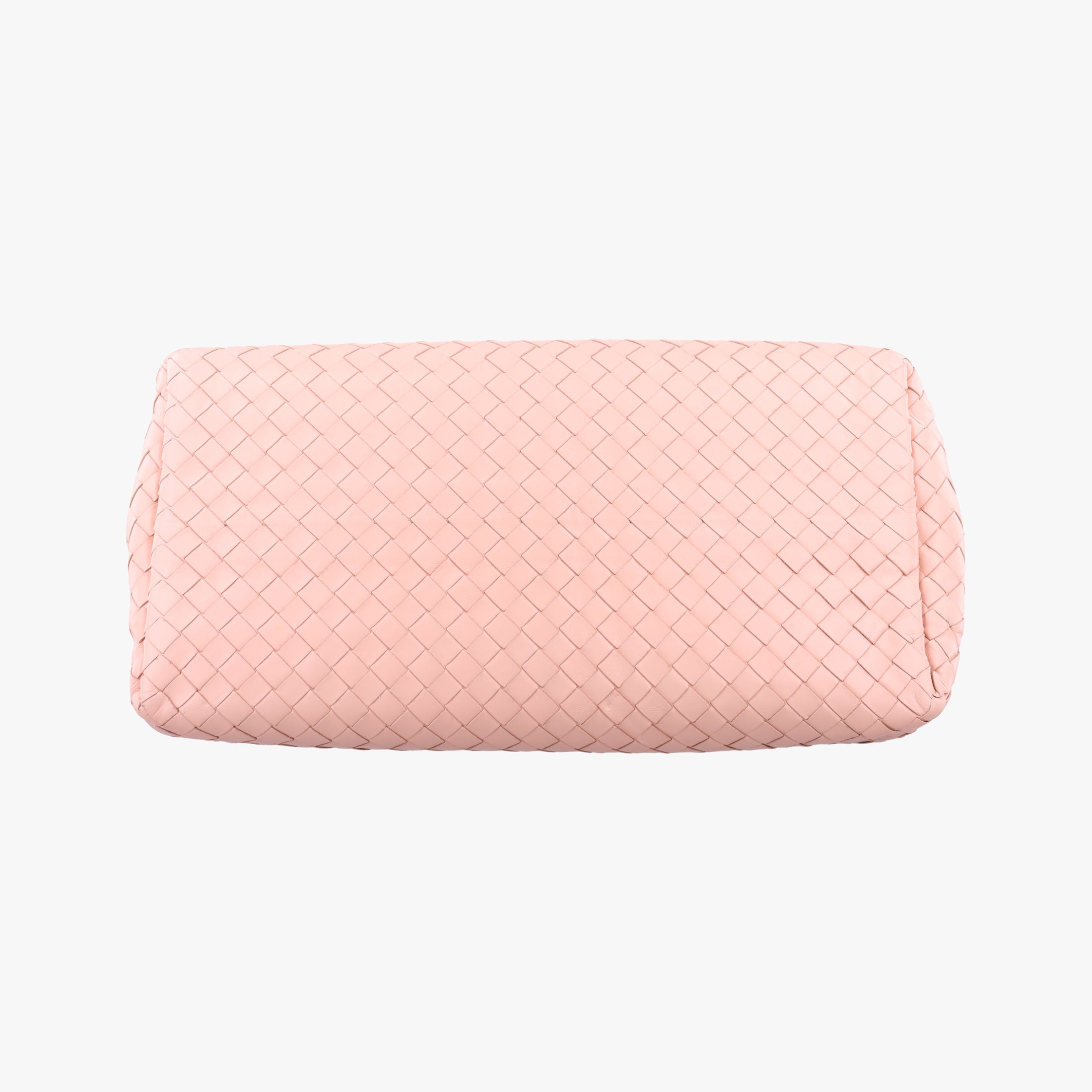 Pre-owned Bottega Veneta Roma Intrecciato Pink lambskin  handbag | stylenewstar