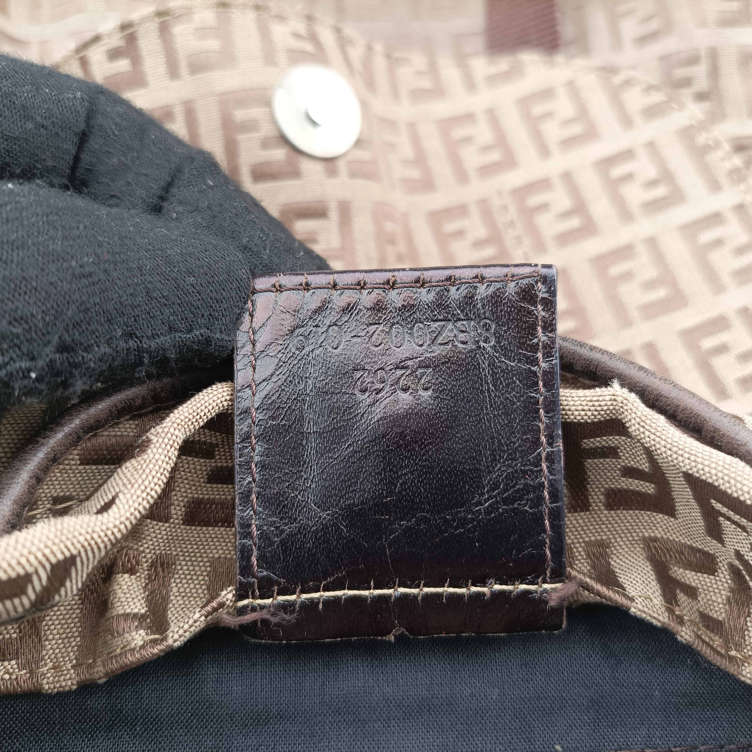 Vintage Fendi Zucchino FF Brown canvas 8BZ002 backpack/rucksack | stylenewstar