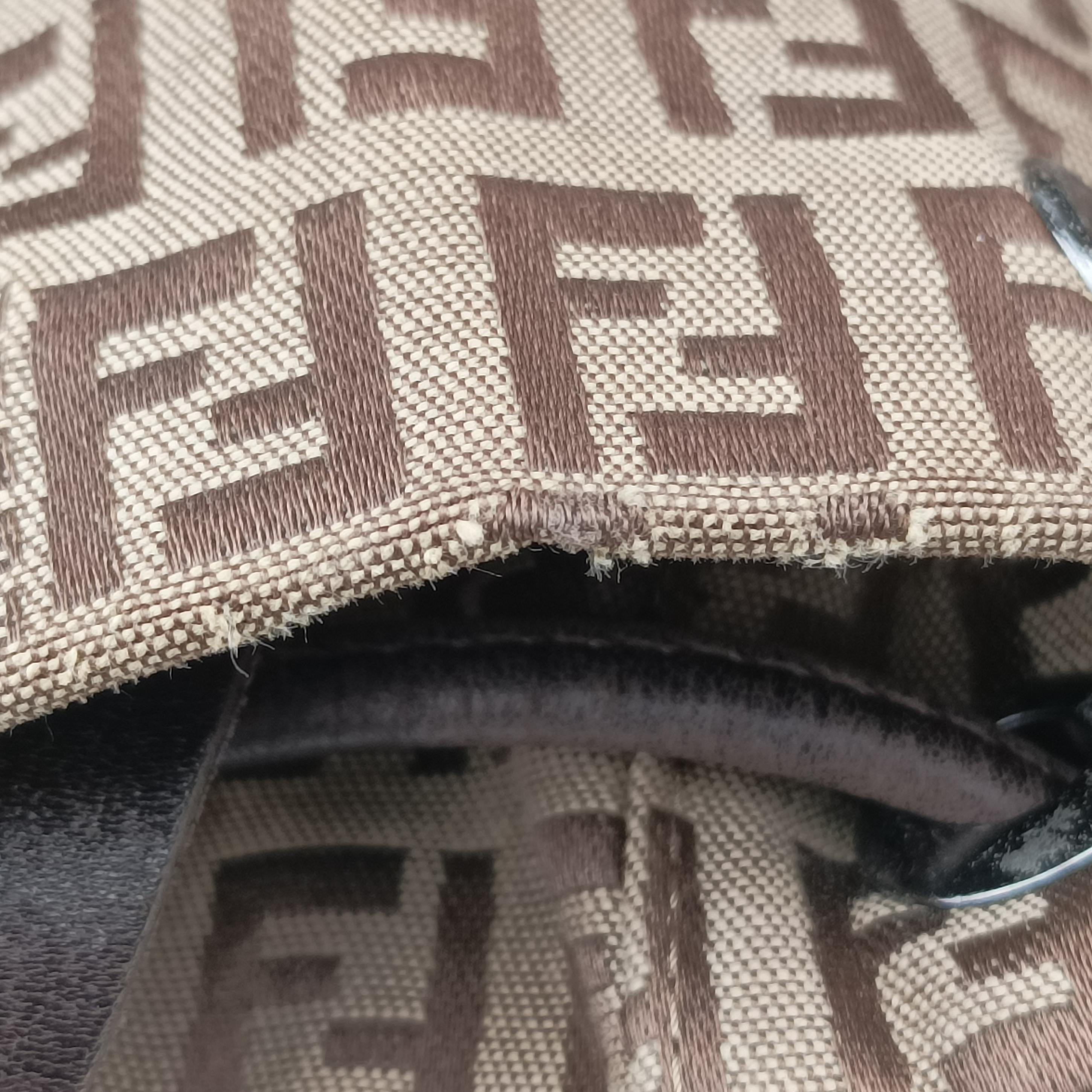 Vintage Fendi Zucchino FF Brown canvas 8BZ002 backpack/rucksack | stylenewstar