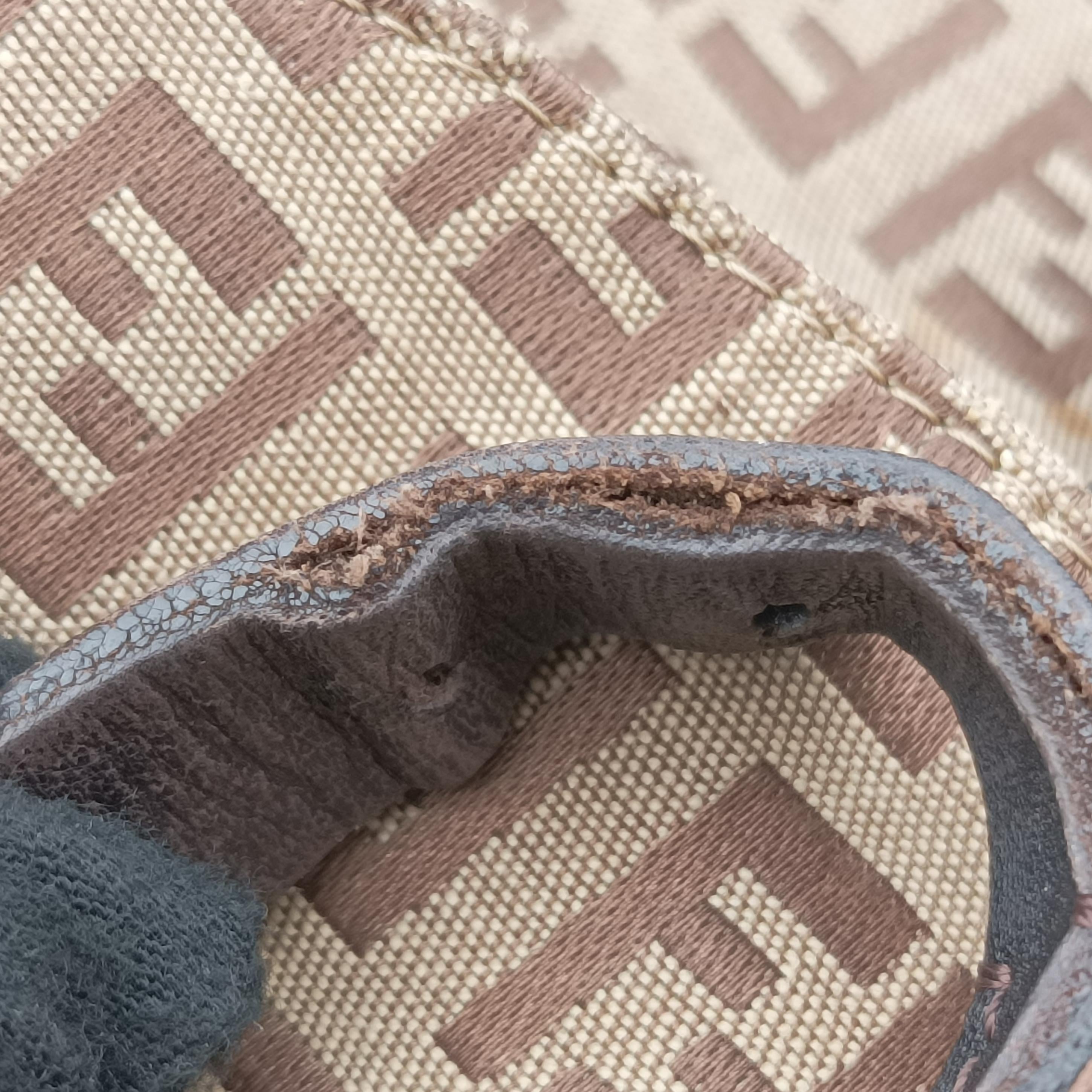 Vintage Fendi Zucchino FF Brown canvas 8BZ002 backpack/rucksack | stylenewstar