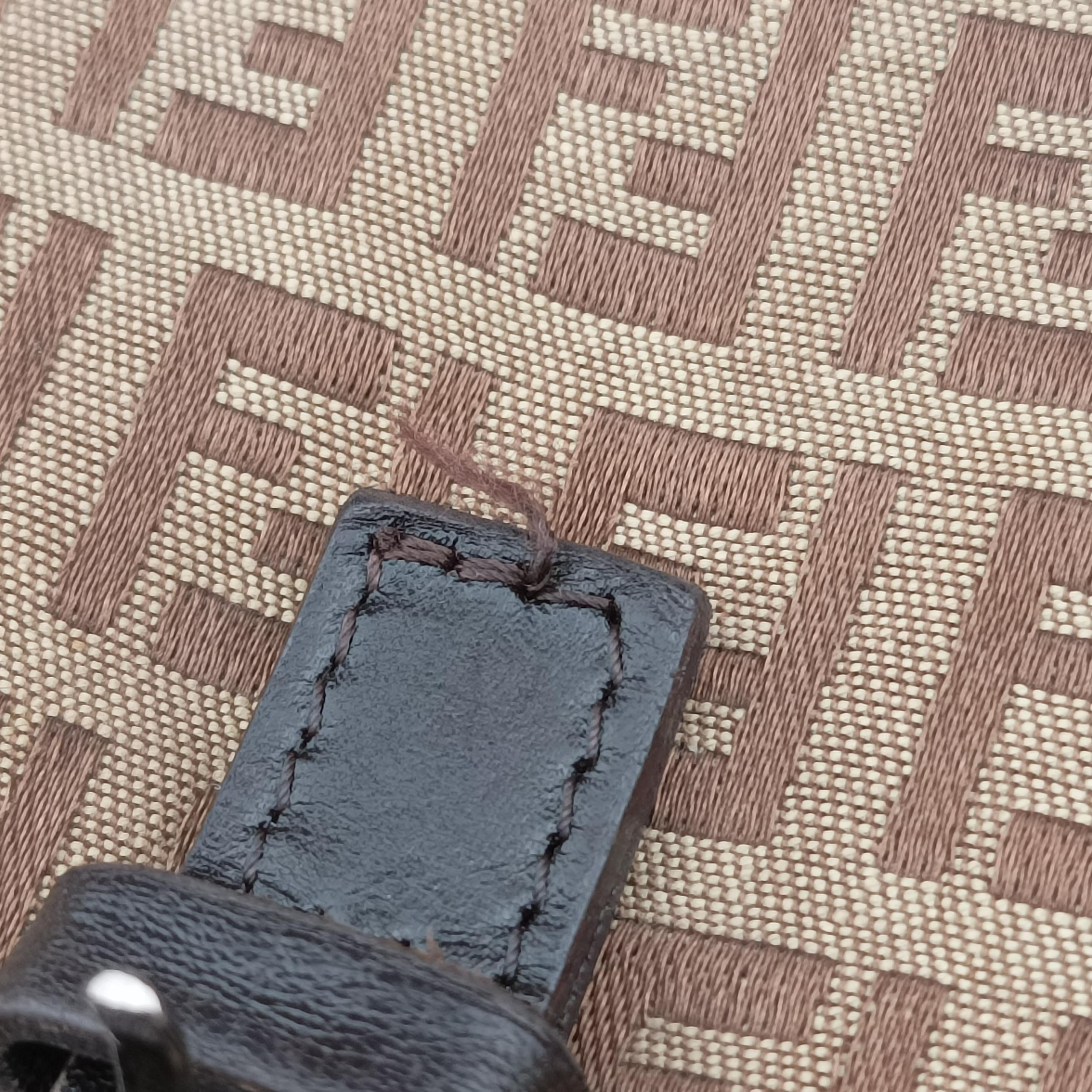 Vintage Fendi Zucchino FF Brown canvas 8BZ002 backpack/rucksack | stylenewstar