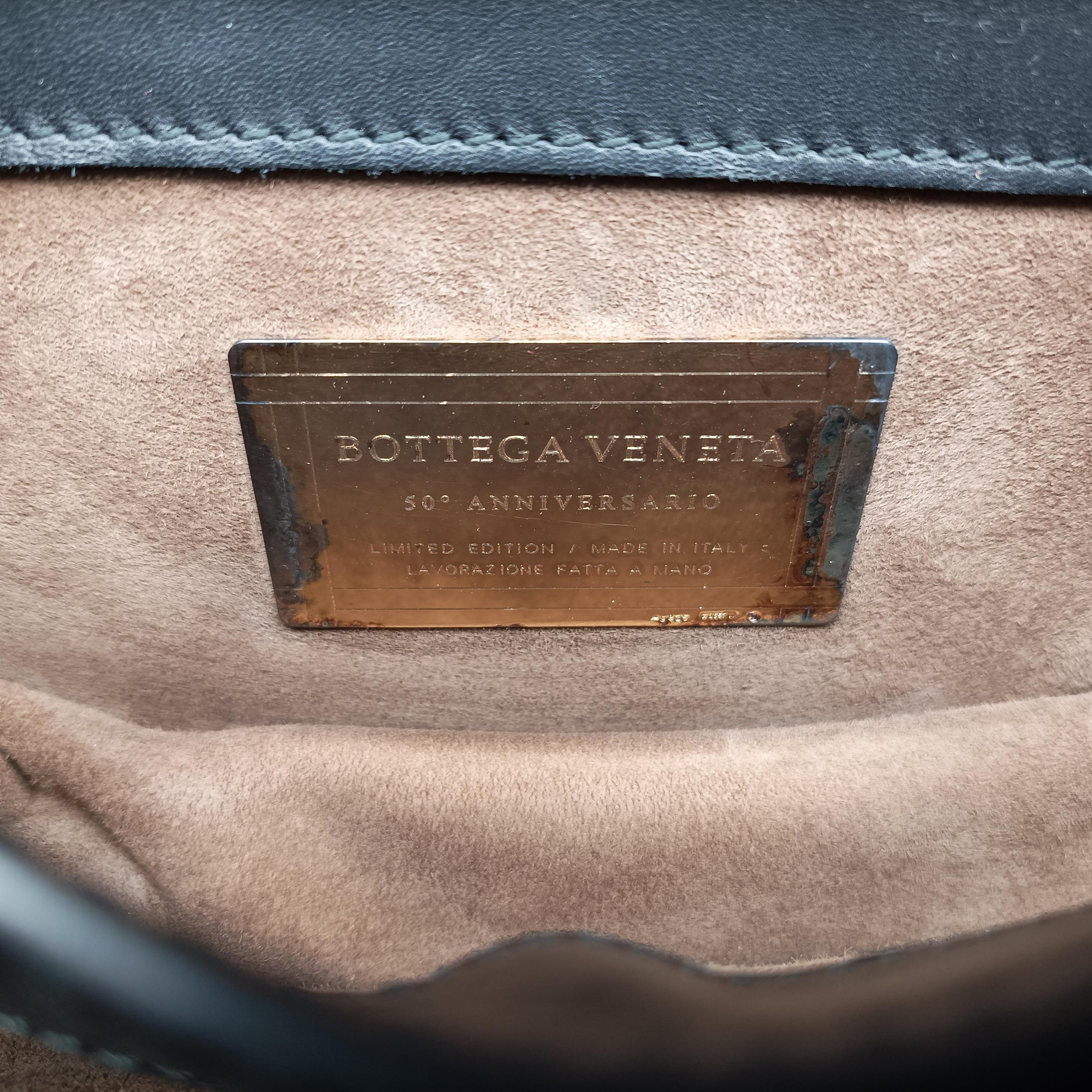 Pre-owned Bottega Veneta Umbria Black × Brown Leather  shoulderbag | stylenewstar
