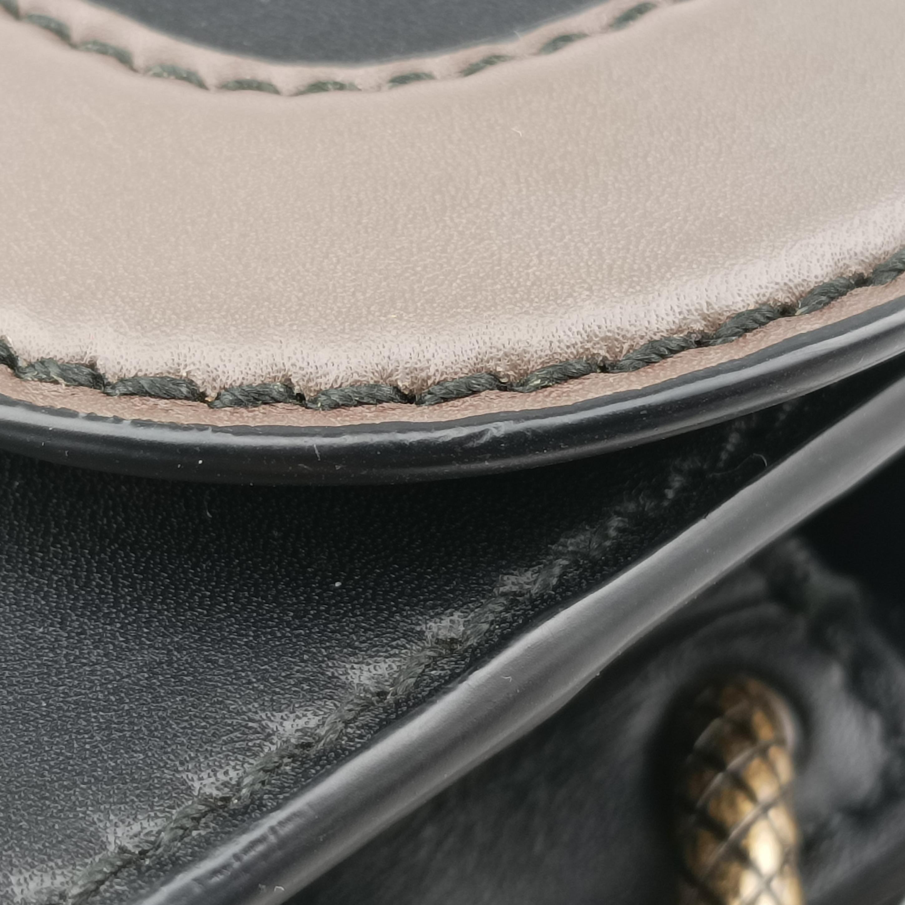 Pre-owned Bottega Veneta Umbria Black × Brown Leather  shoulderbag | stylenewstar
