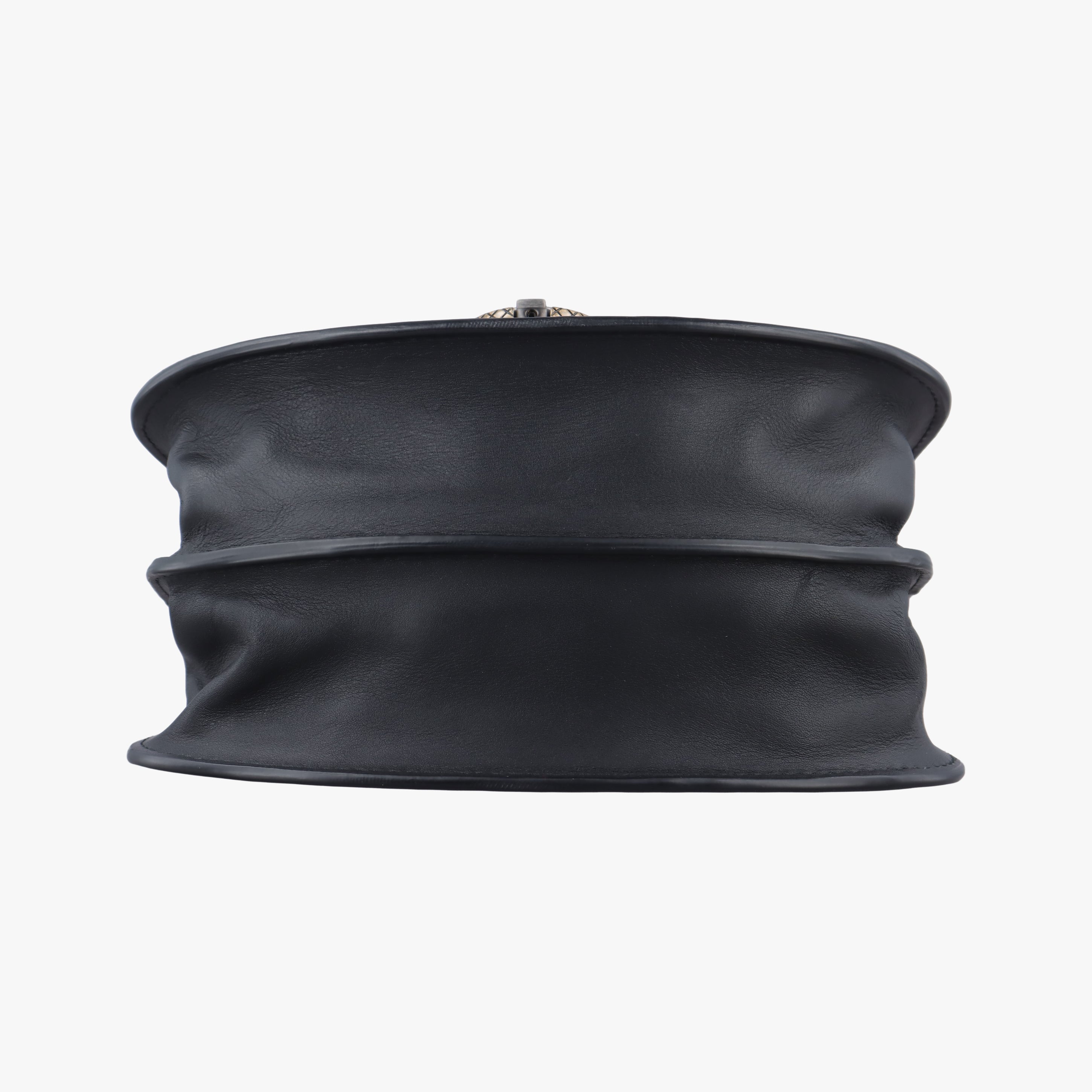 Pre-owned Bottega Veneta Umbria Black × Brown Leather  shoulderbag | stylenewstar