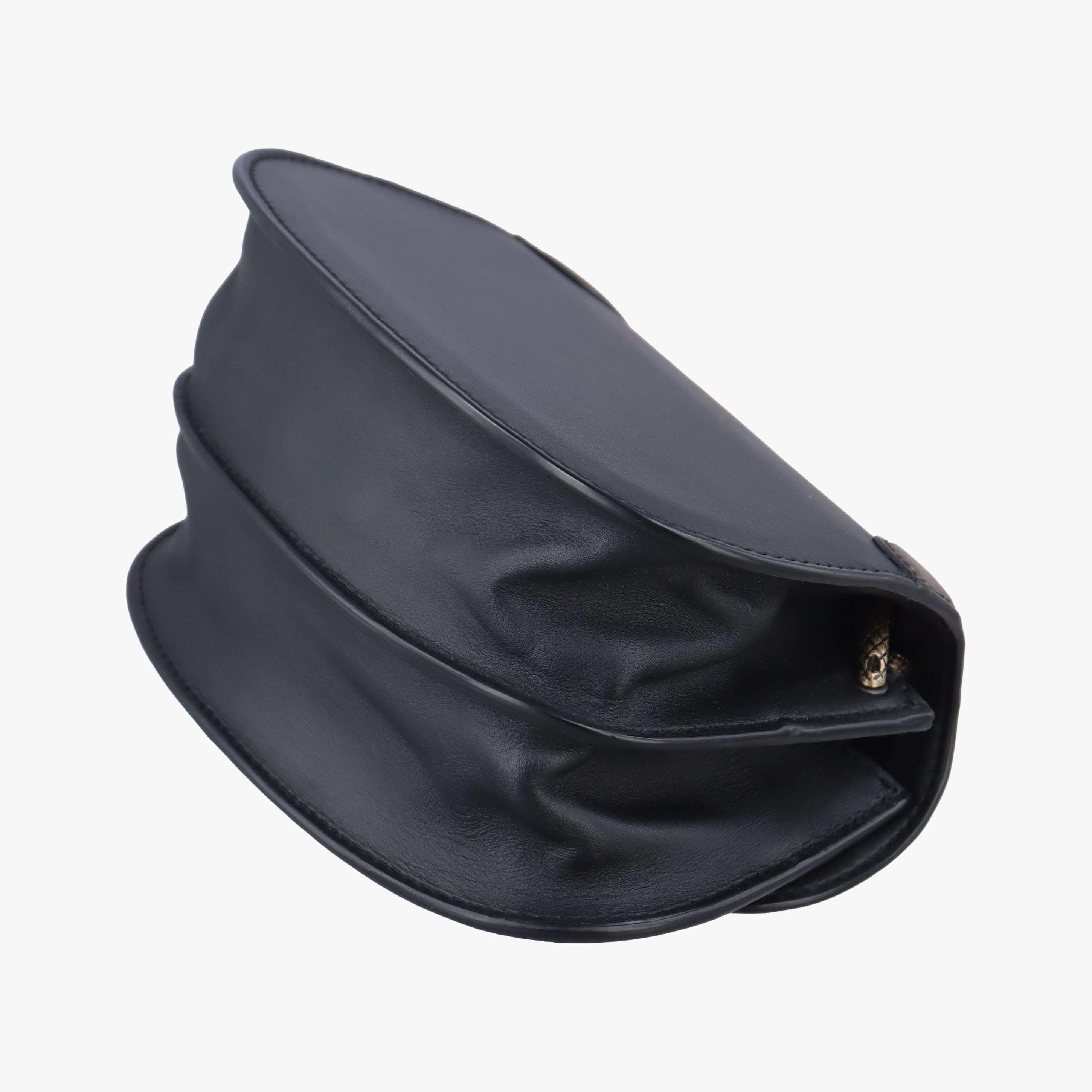 Pre-owned Bottega Veneta Umbria Black × Brown Leather  shoulderbag | stylenewstar