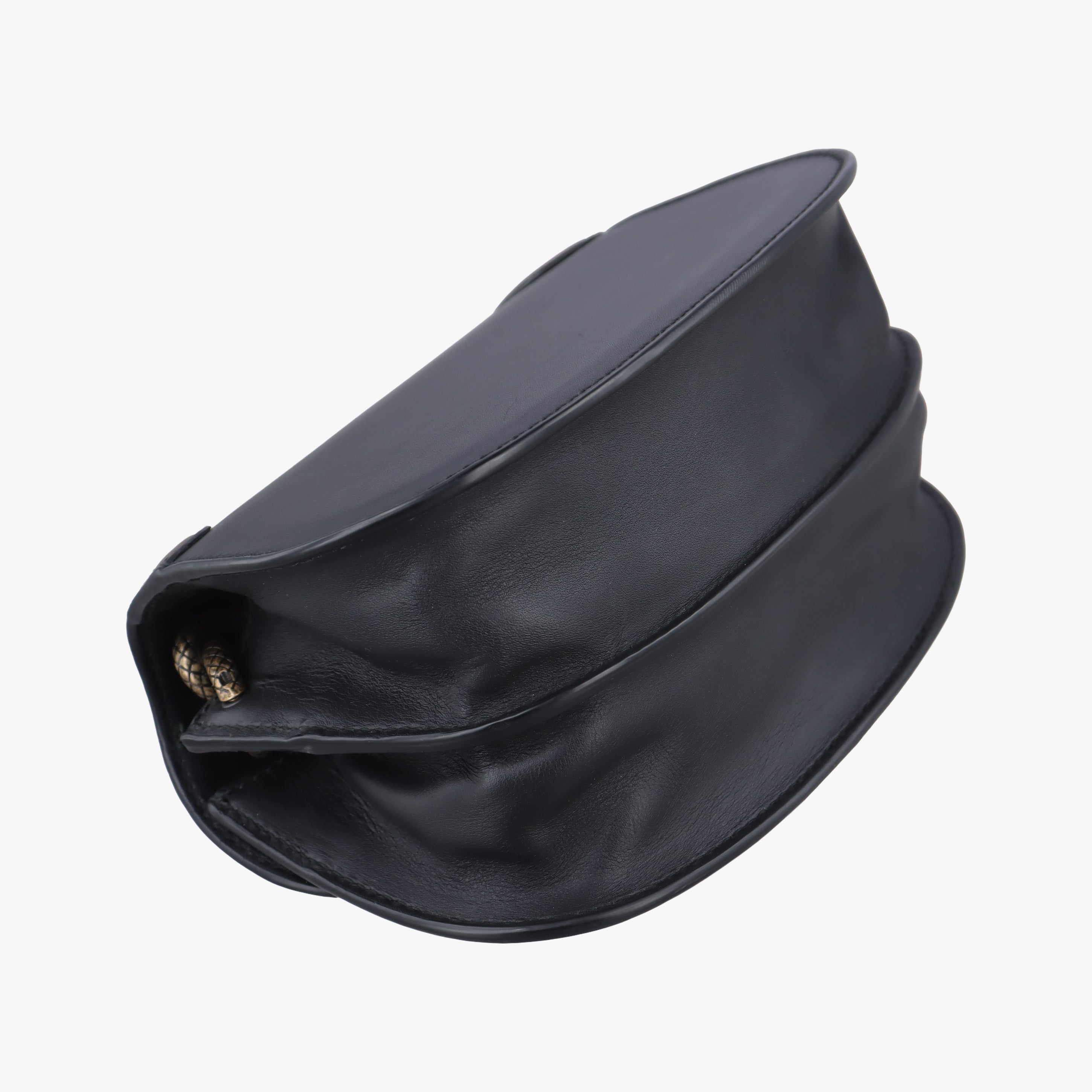 Pre-owned Bottega Veneta Umbria Black × Brown Leather  shoulderbag | stylenewstar