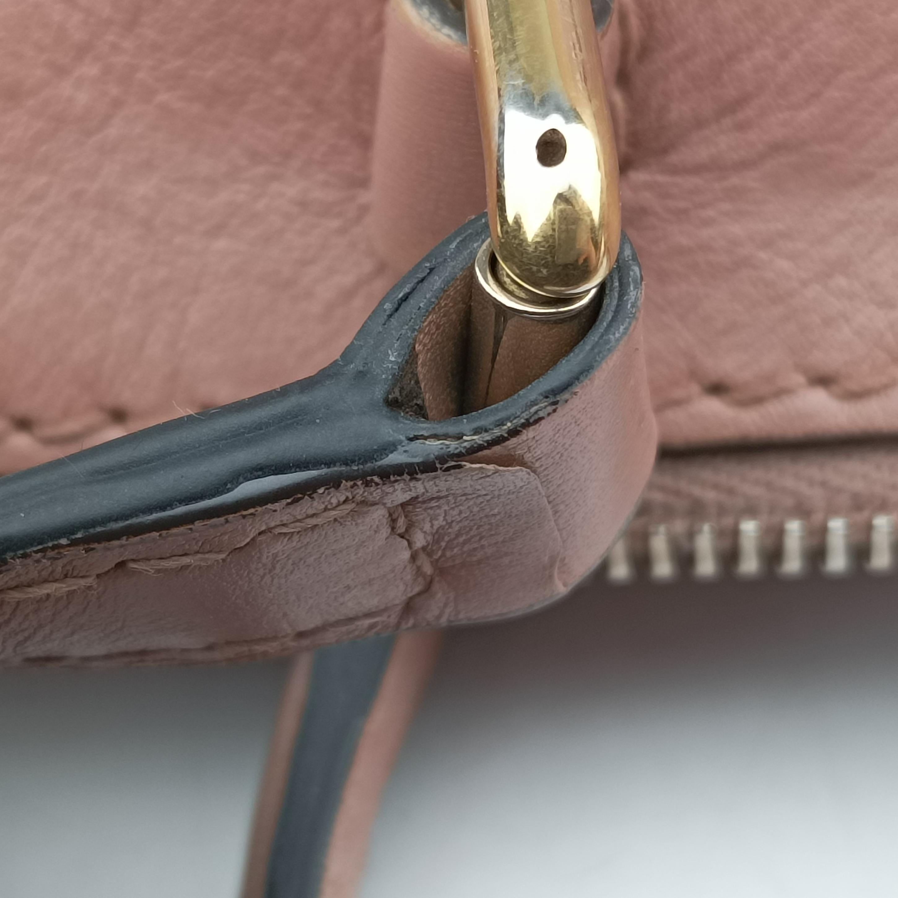 Pre-owned Gucci Guccissima Pink Leather 269894 shoulderbag | stylenewstar