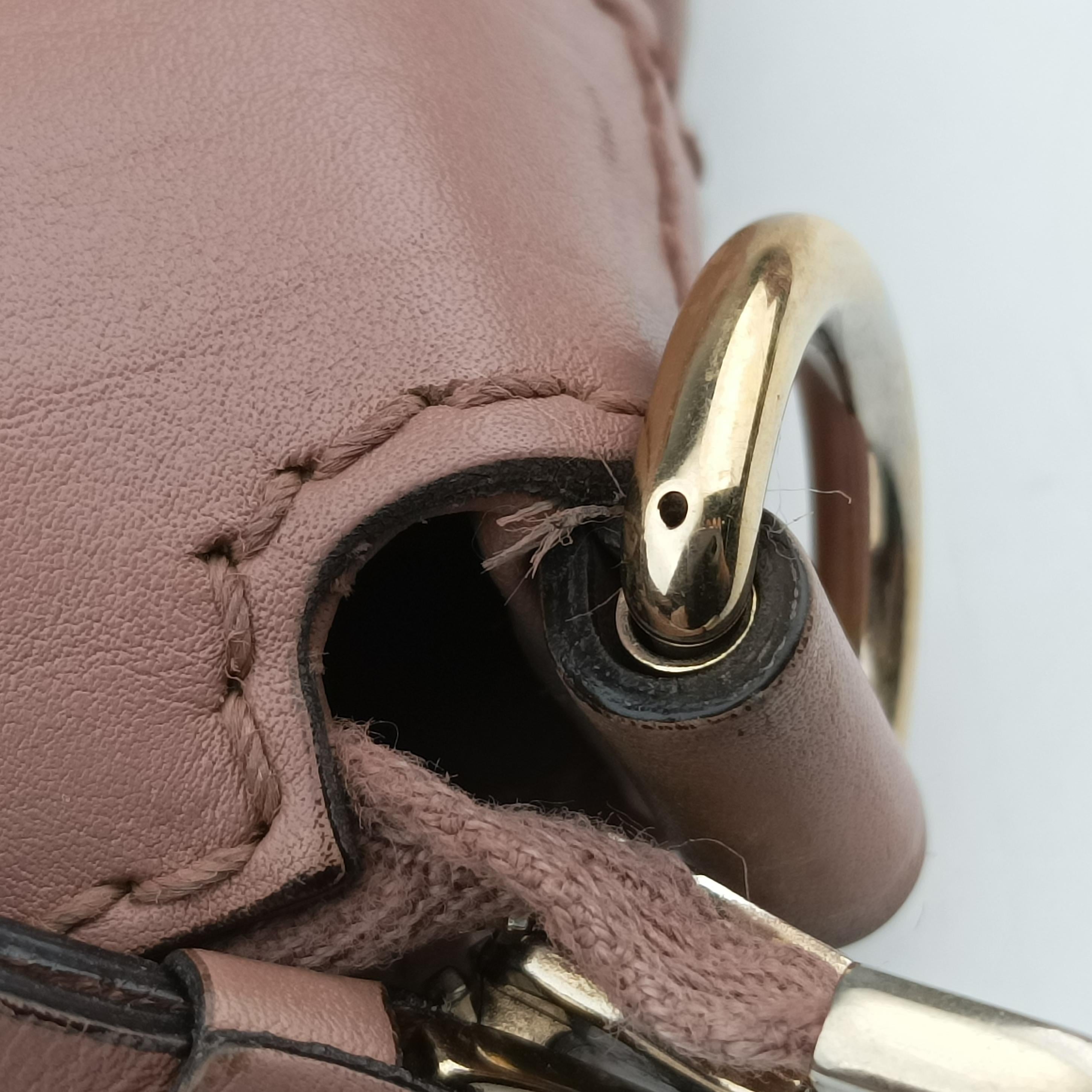 Pre-owned Gucci Guccissima Pink Leather 269894 shoulderbag | stylenewstar