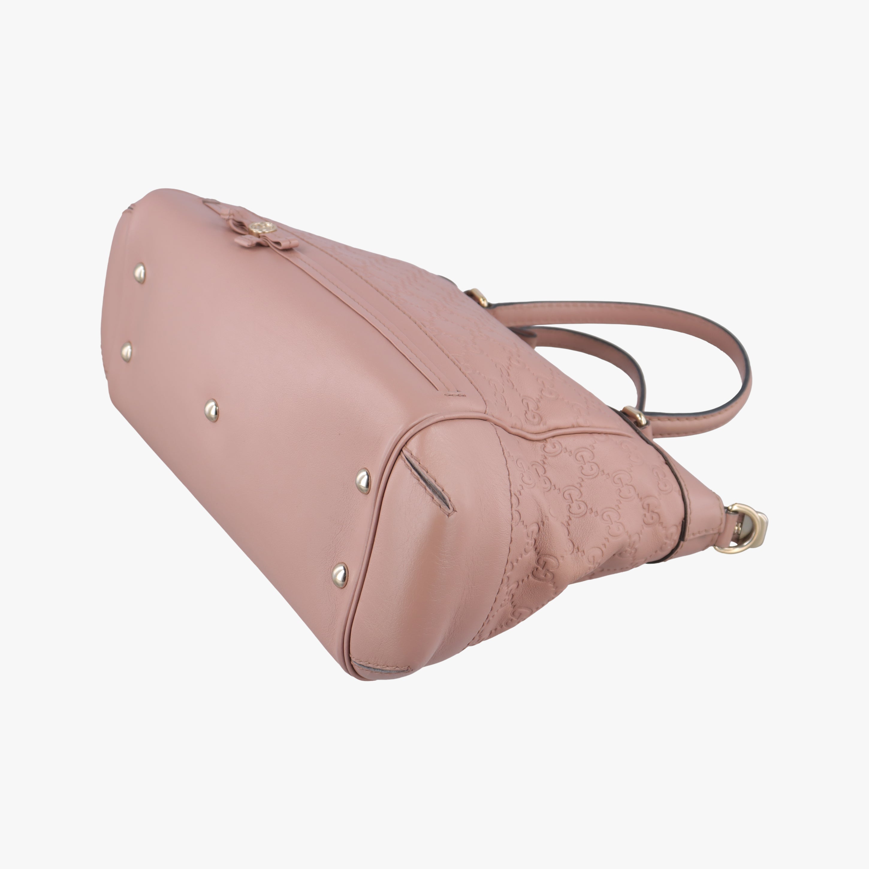 Pre-owned Gucci Guccissima Pink Leather 269894 shoulderbag | stylenewstar
