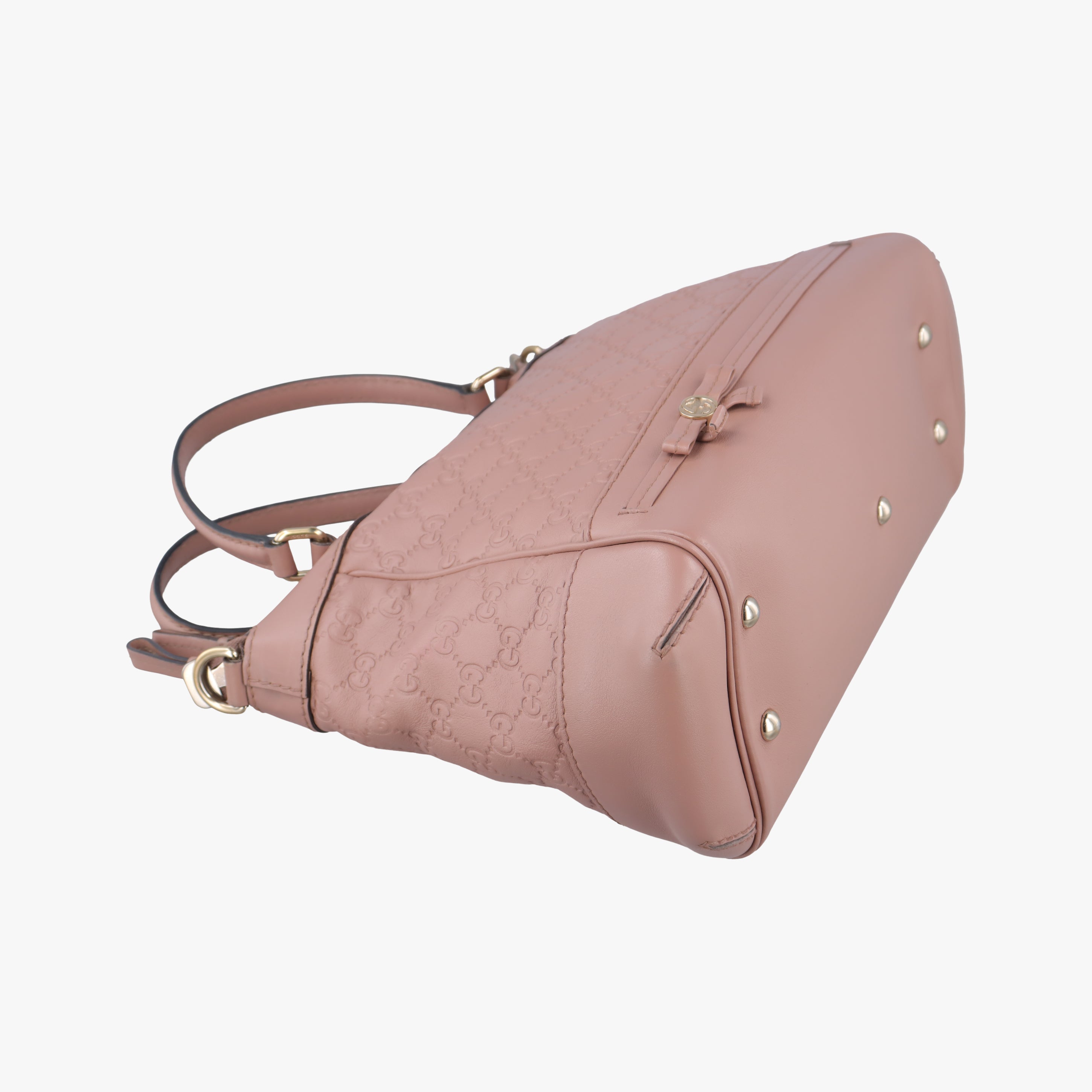 Pre-owned Gucci Guccissima Pink Leather 269894 shoulderbag | stylenewstar