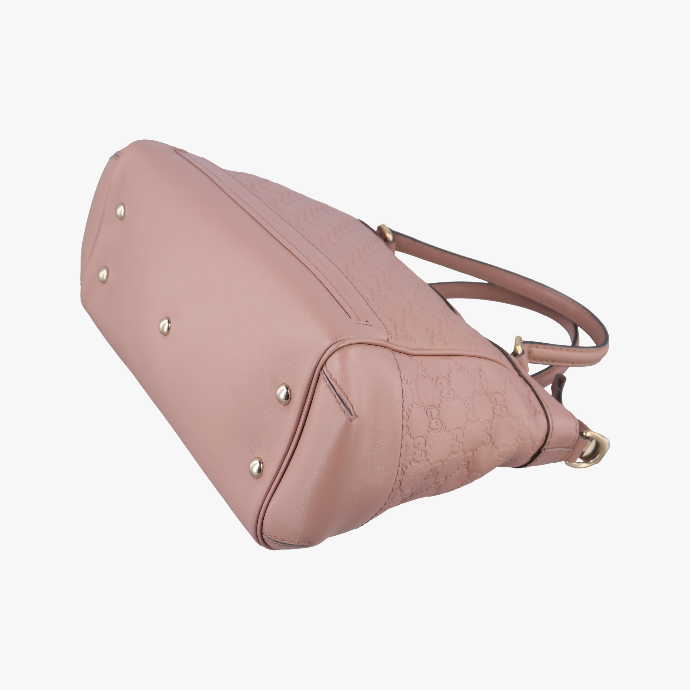 Pre-owned Gucci Guccissima Pink Leather 269894 shoulderbag | stylenewstar