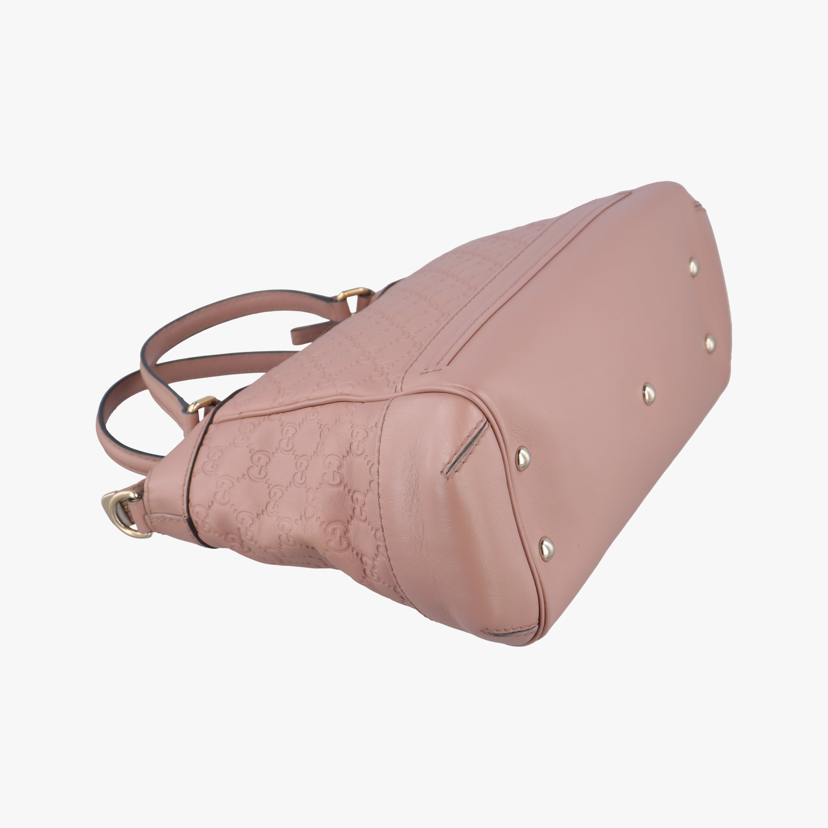 Pre-owned Gucci Guccissima Pink Leather 269894 shoulderbag | stylenewstar