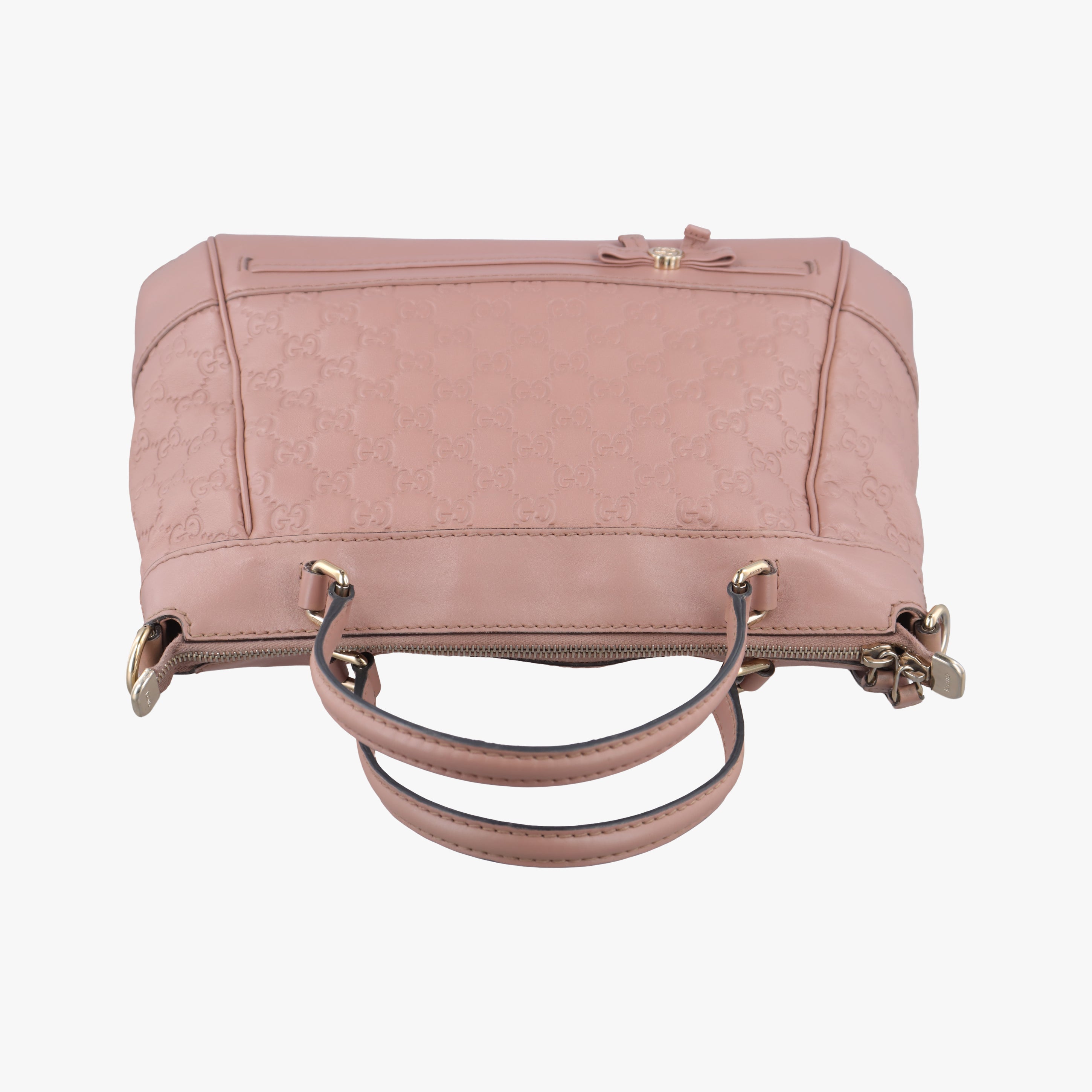 Pre-owned Gucci Guccissima Pink Leather 269894 shoulderbag | stylenewstar
