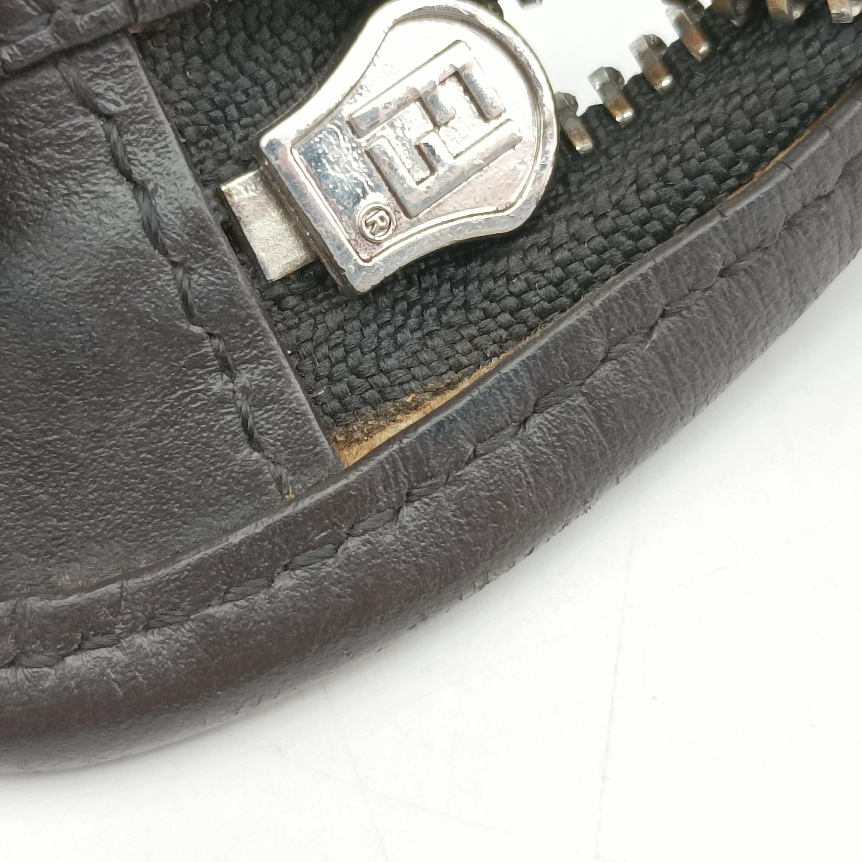 Pre-owned Fendi Small By The Way Brown Leather 8BL124 shoulderbag | stylenewstar