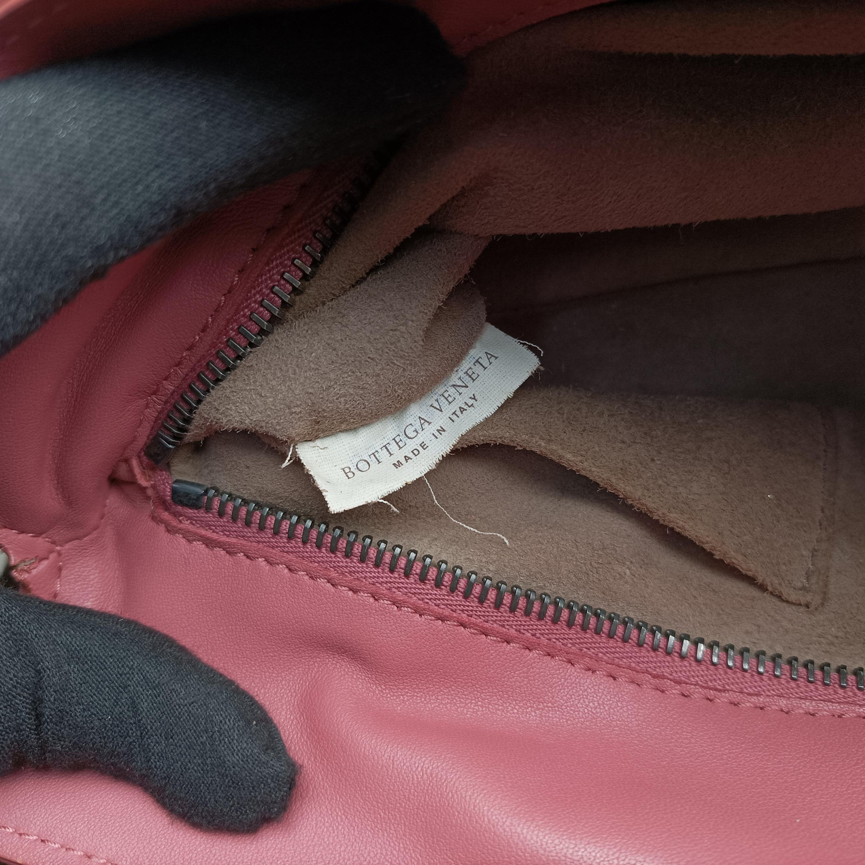 Pre-owned Bottega Veneta Intrecciato pink lambskin  shoulderbag | stylenewstar
