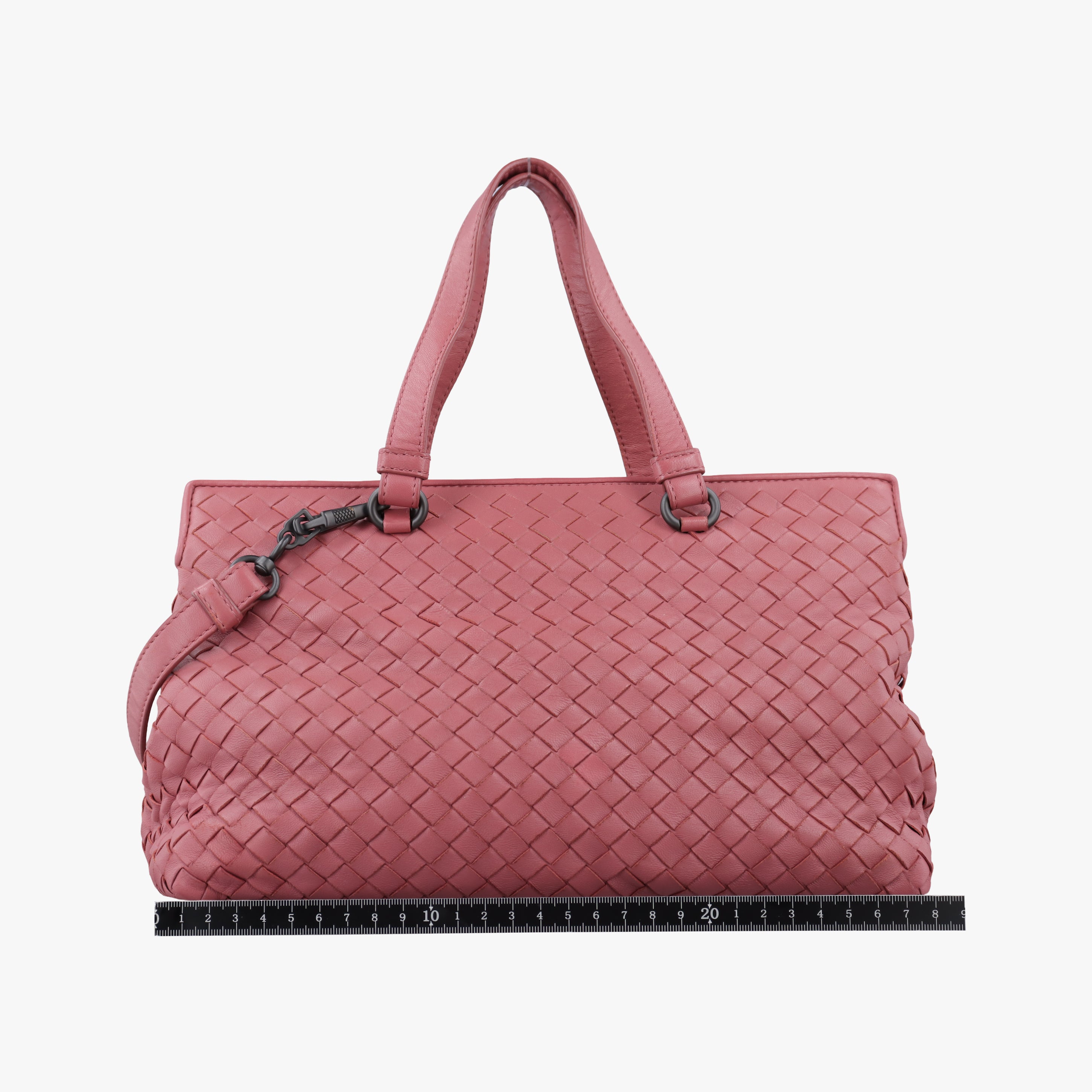 Pre-owned Bottega Veneta Intrecciato pink lambskin  shoulderbag | stylenewstar