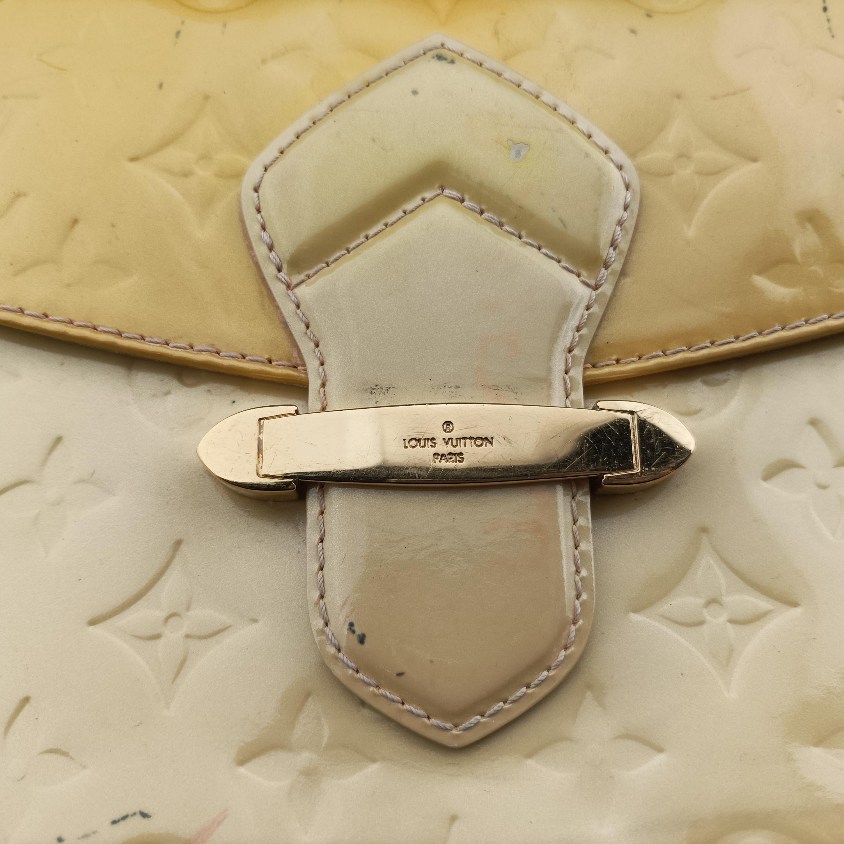 Pre-owned Louis Vuitton Bellflower PM Yellow Vernis M91731 shoulderbag | stylenewstar