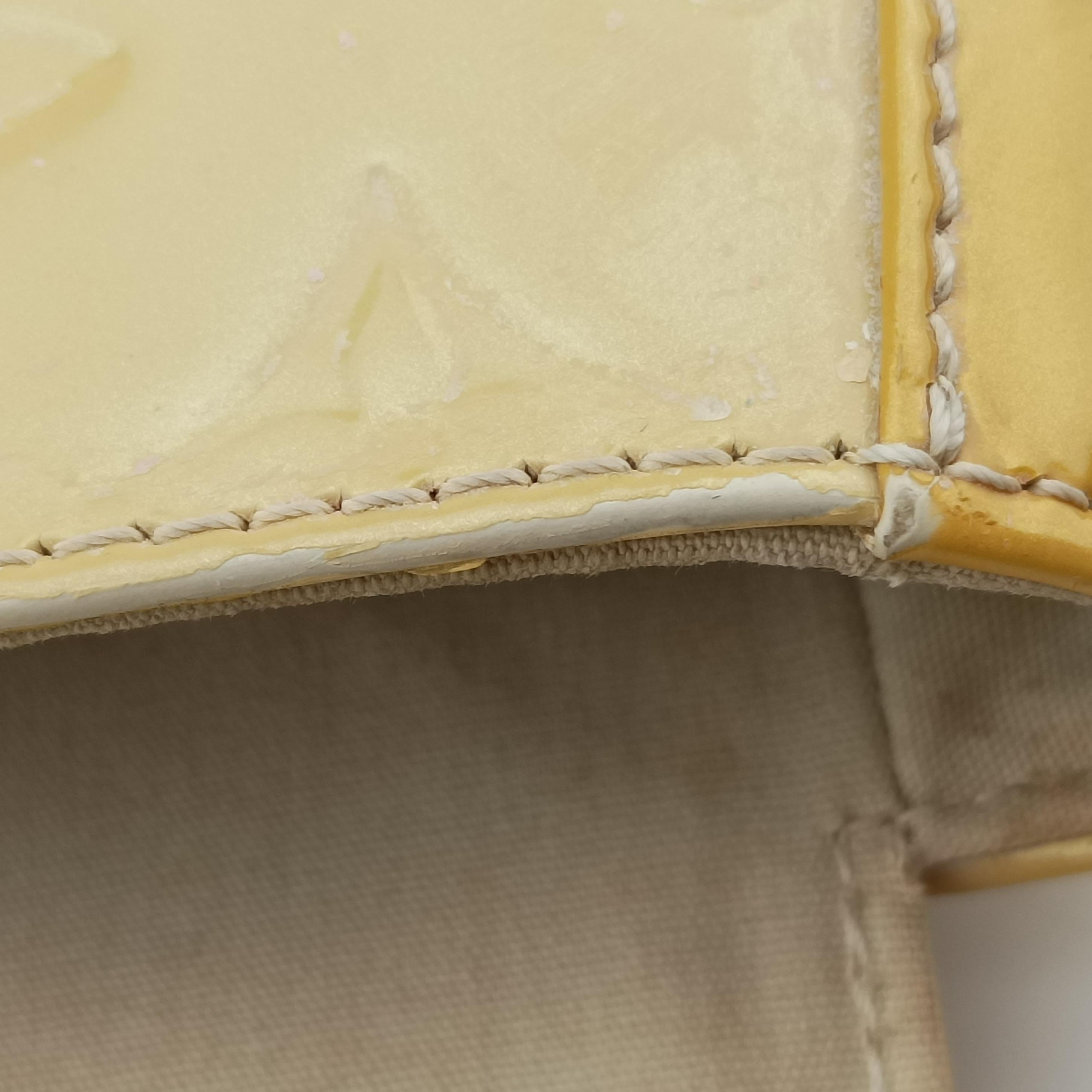 Pre-owned Louis Vuitton Bellflower PM Yellow Vernis M91731 shoulderbag | stylenewstar