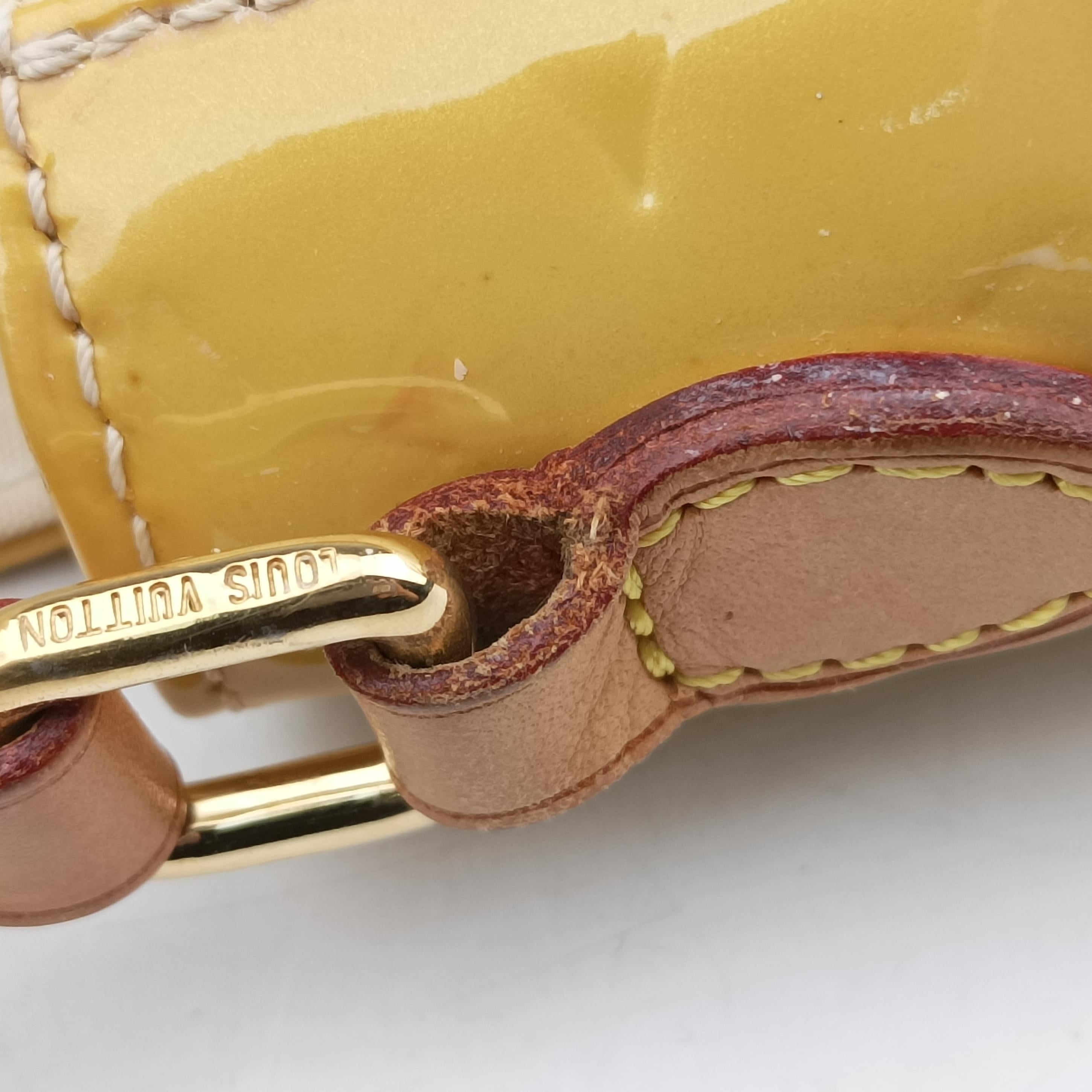 Pre-owned Louis Vuitton Bellflower PM Yellow Vernis M91731 shoulderbag | stylenewstar