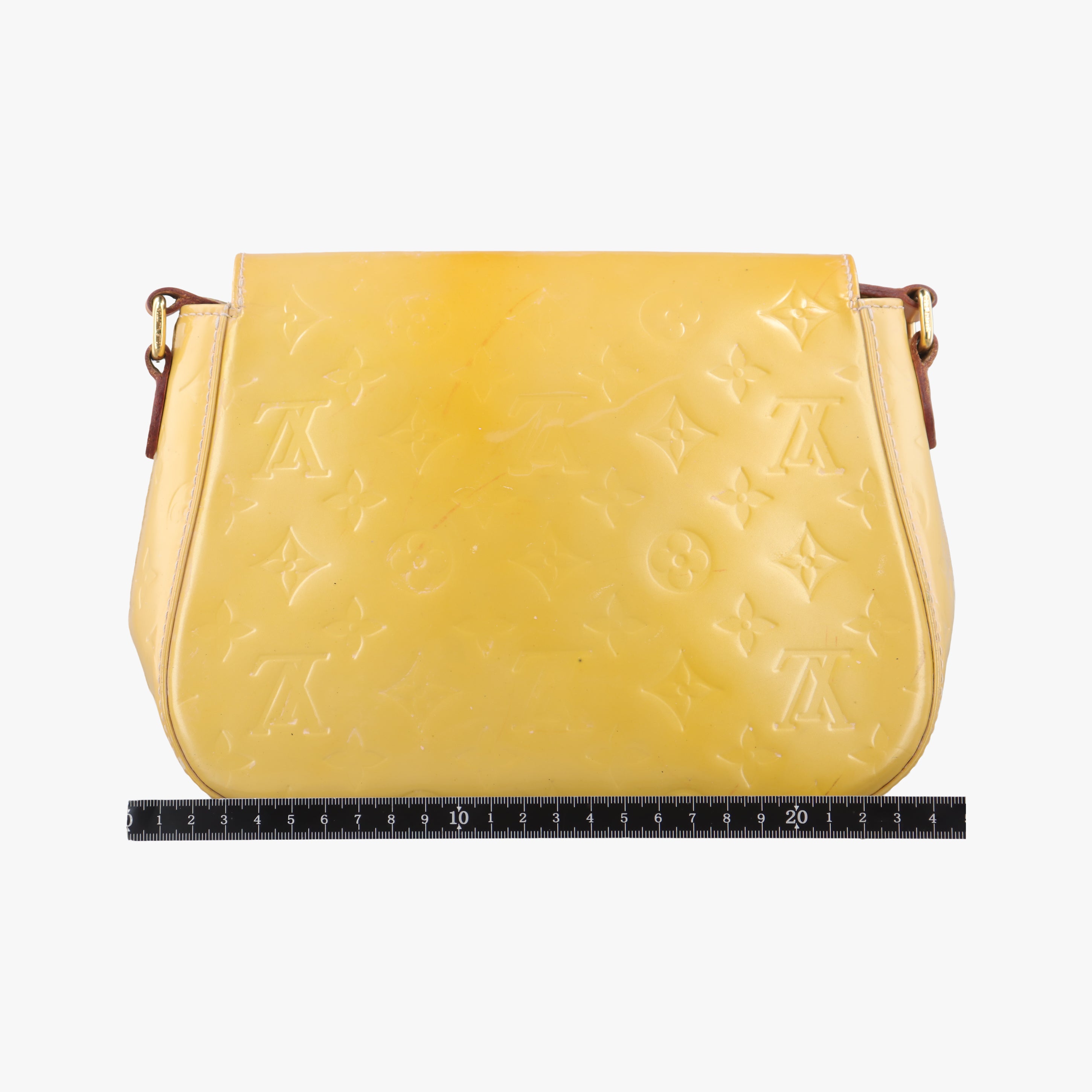 Pre-owned Louis Vuitton Bellflower PM Yellow Vernis M91731 shoulderbag | stylenewstar