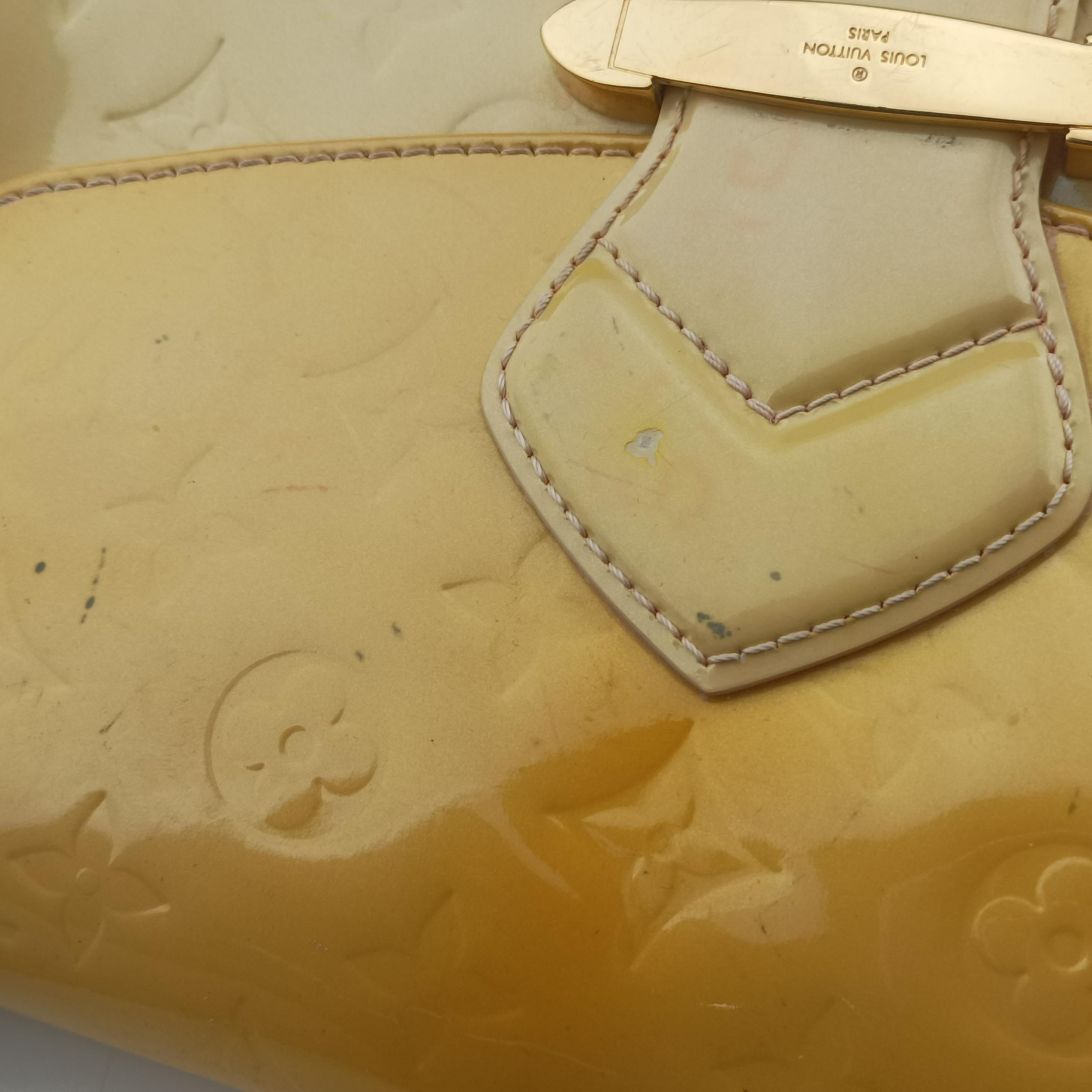 Pre-owned Louis Vuitton Bellflower PM Yellow Vernis M91731 shoulderbag | stylenewstar