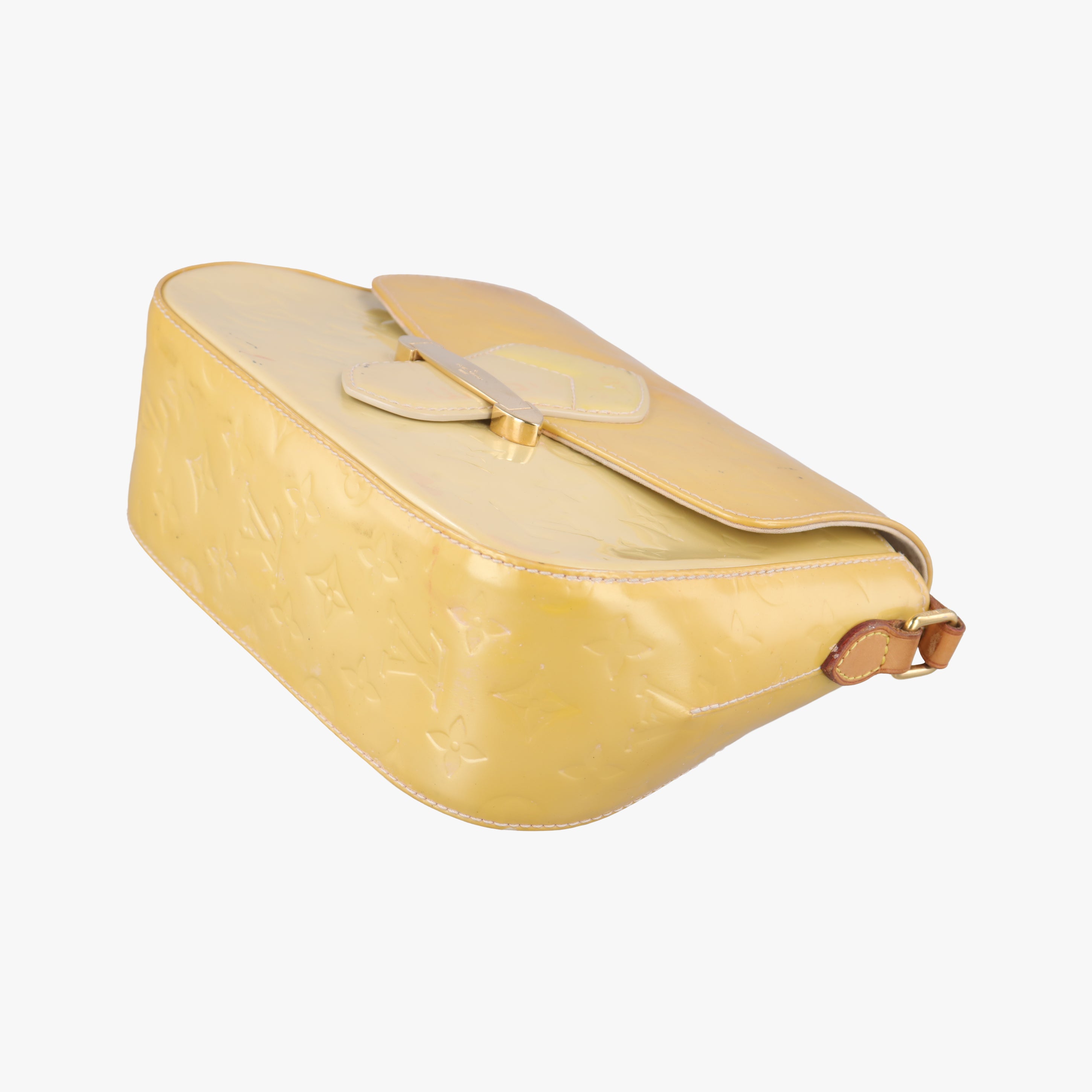 Pre-owned Louis Vuitton Bellflower PM Yellow Vernis M91731 shoulderbag | stylenewstar