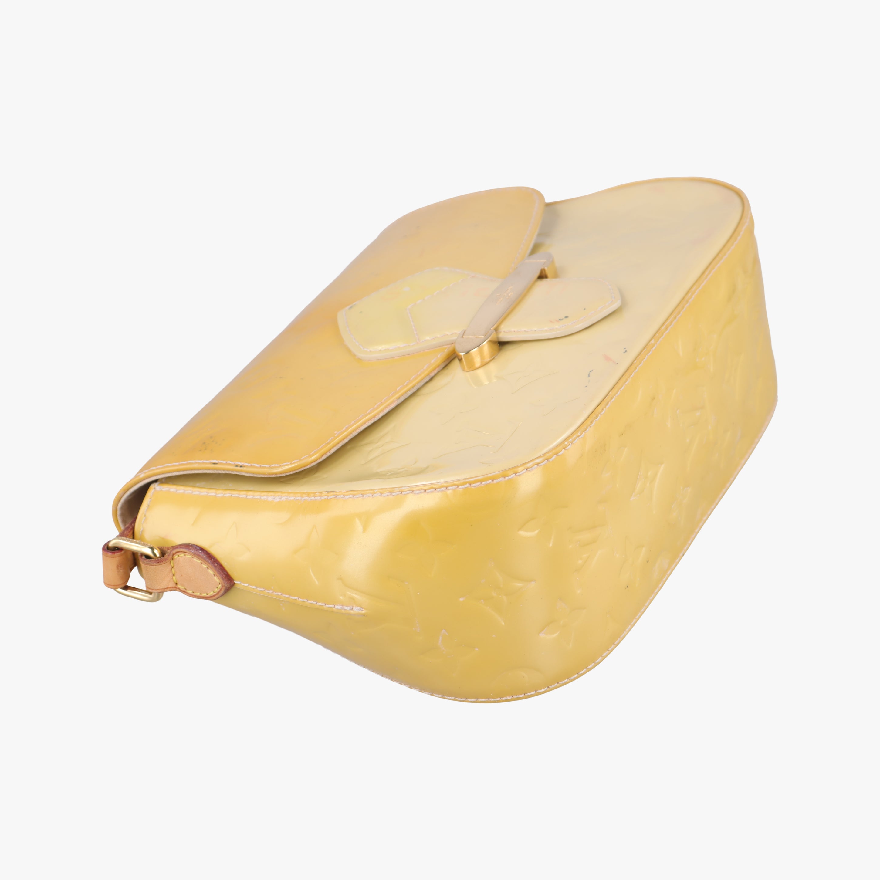 Pre-owned Louis Vuitton Bellflower PM Yellow Vernis M91731 shoulderbag | stylenewstar