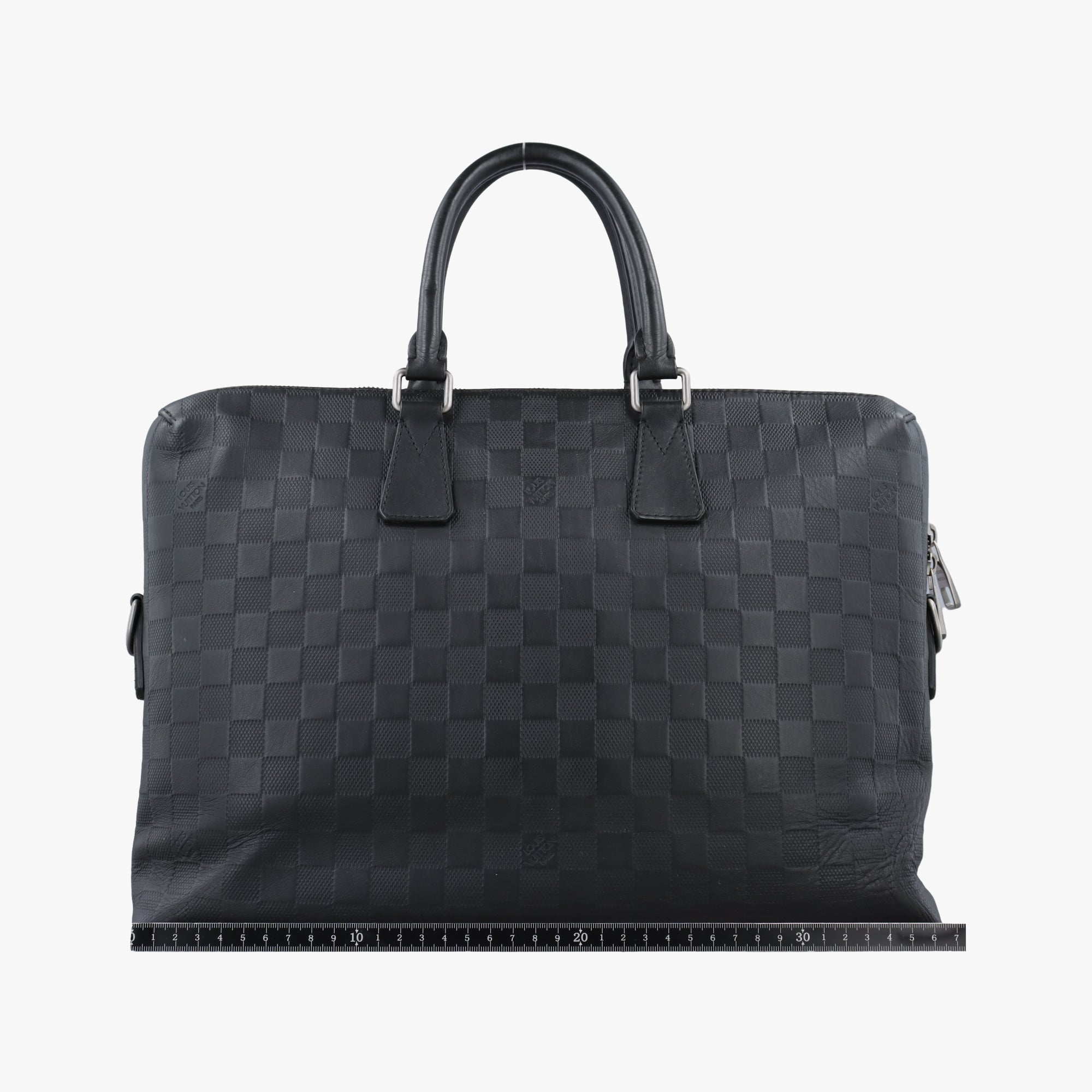 Secondhand Louis Vuitton Porte Documents Jour Noir Damier Graphite N48224 handbag | stylenewstar