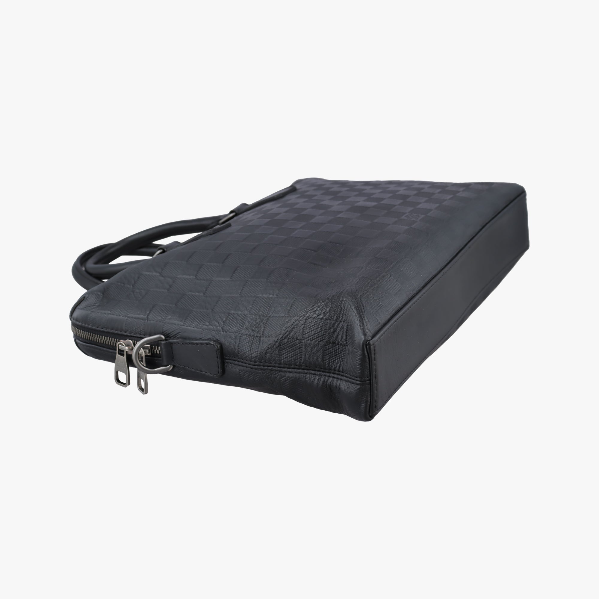 Secondhand Louis Vuitton Porte Documents Jour Noir Damier Graphite N48224 handbag | stylenewstar