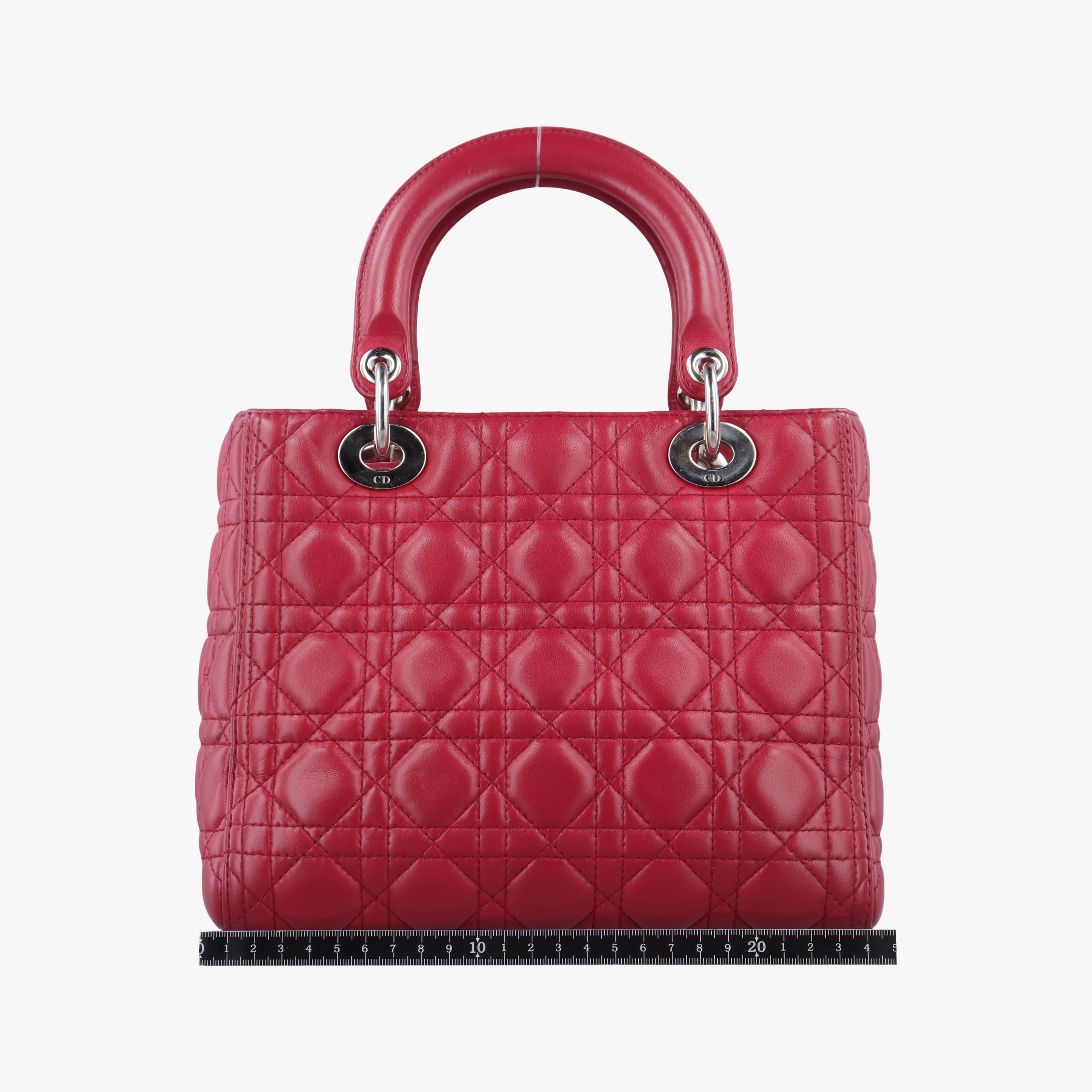 Pre-owned Christian Dior Lady Dior Rose lambskin  shoulderbag | stylenewstar