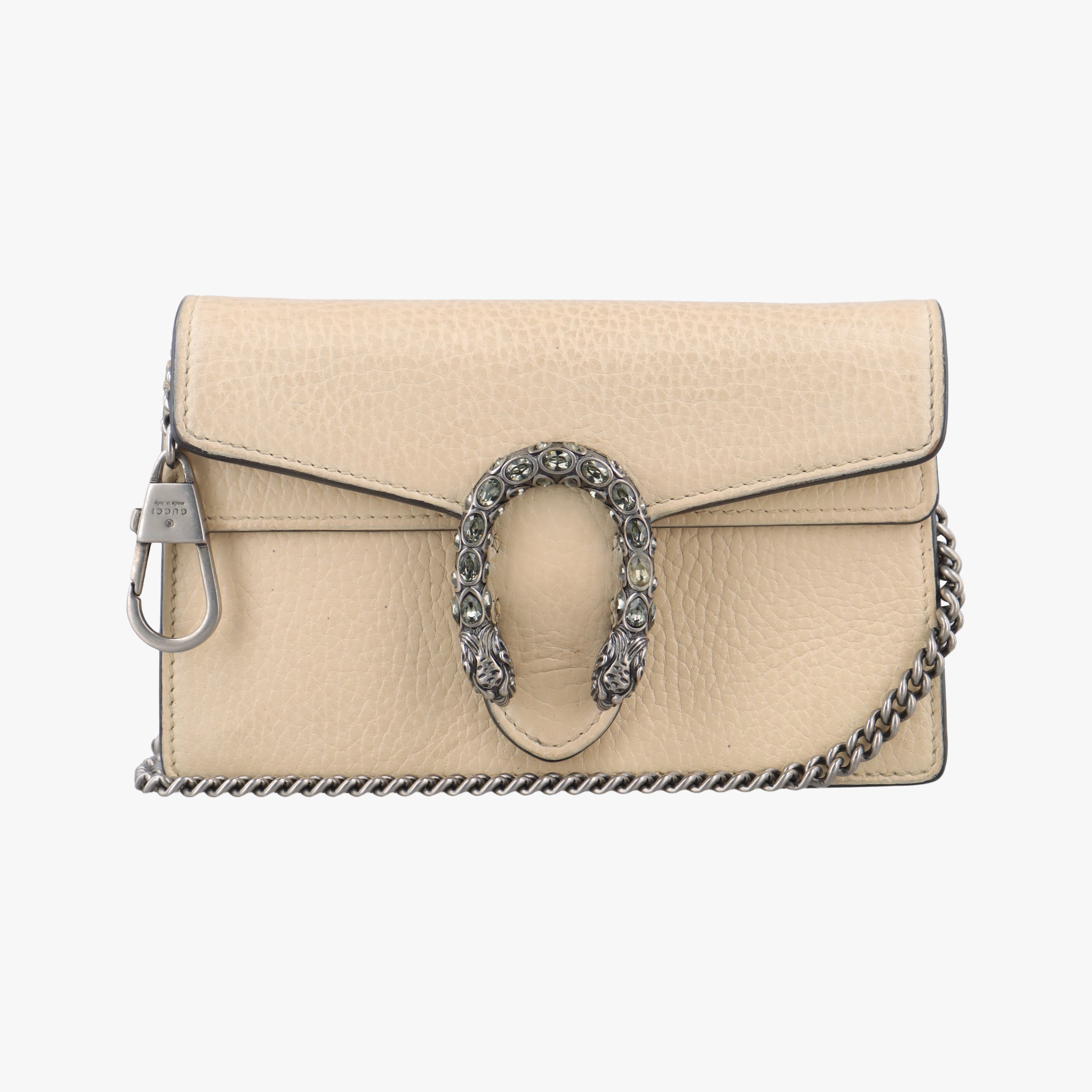 Pre-owned Gucci Dionysus White Leather 476432 shoulderbag | stylenewstar