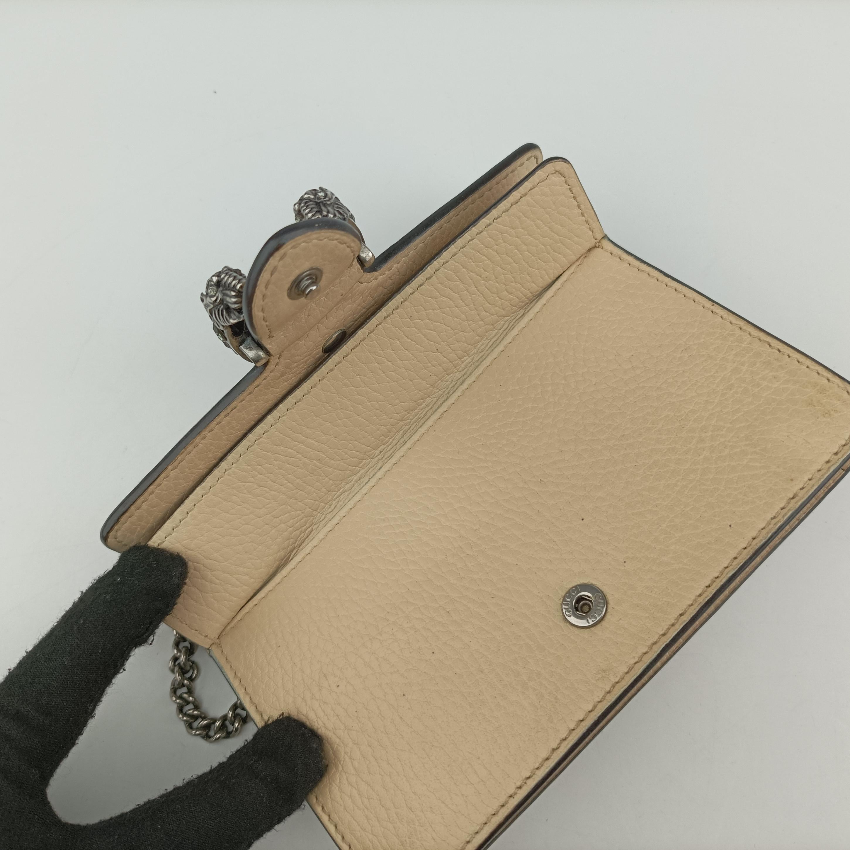 Pre-owned Gucci Dionysus White Leather 476432 shoulderbag | stylenewstar