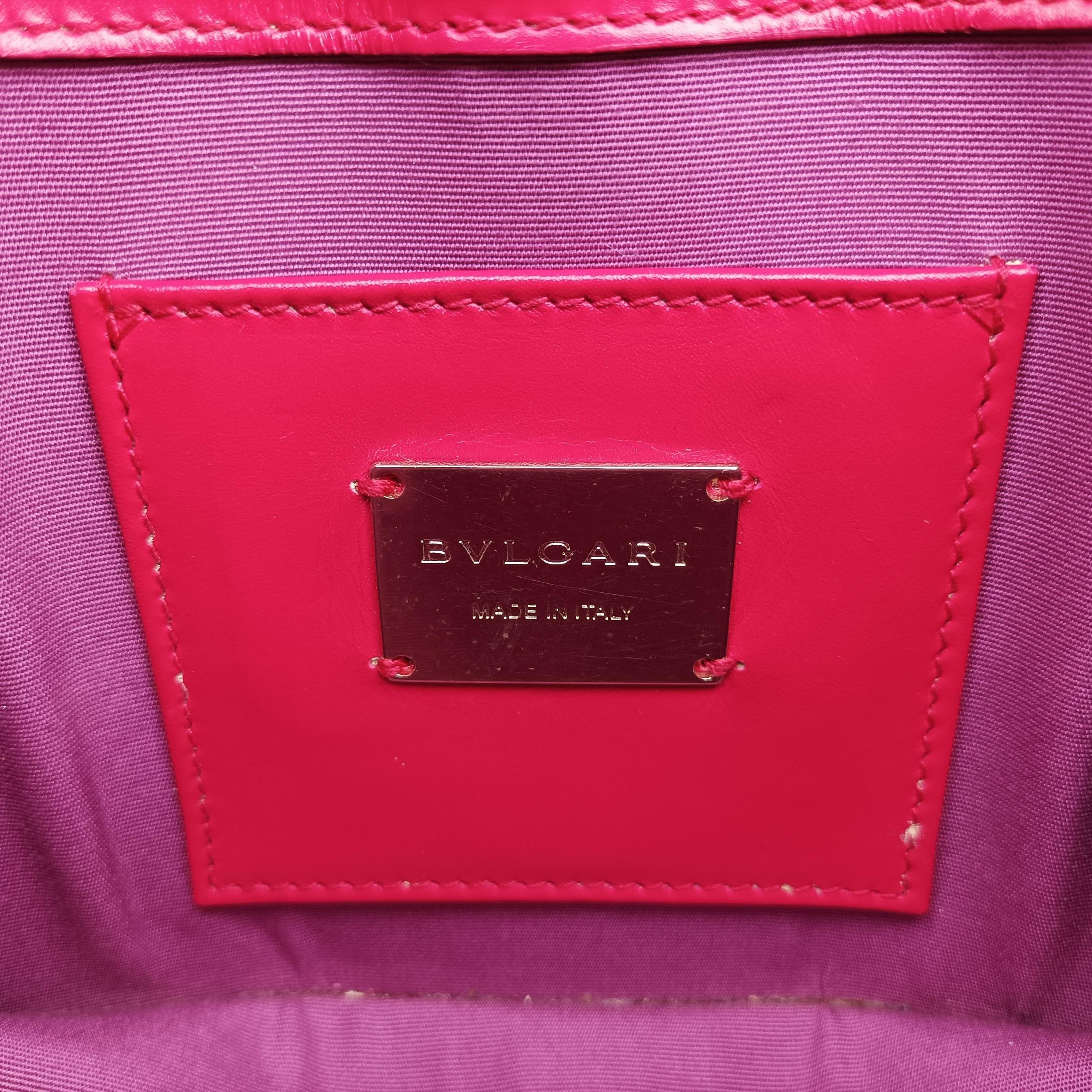 Pre-owned Bvlgari Serpenti Rose Galuchat Skin×Leather  shoulderbag | stylenewstar