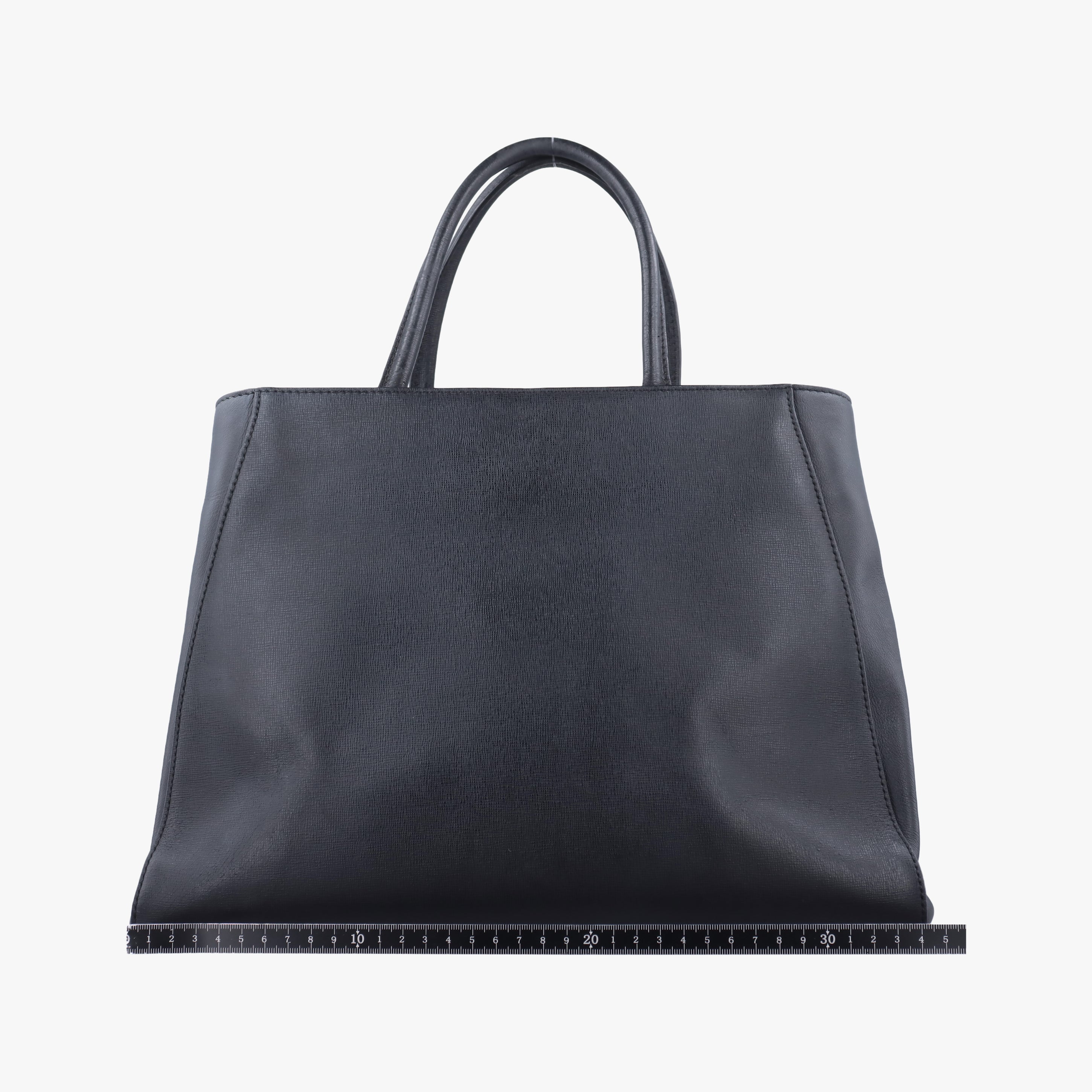 Pre-owned Fendi 2 JOURS Black Leather 8BH250 shoulderbag | stylenewstar
