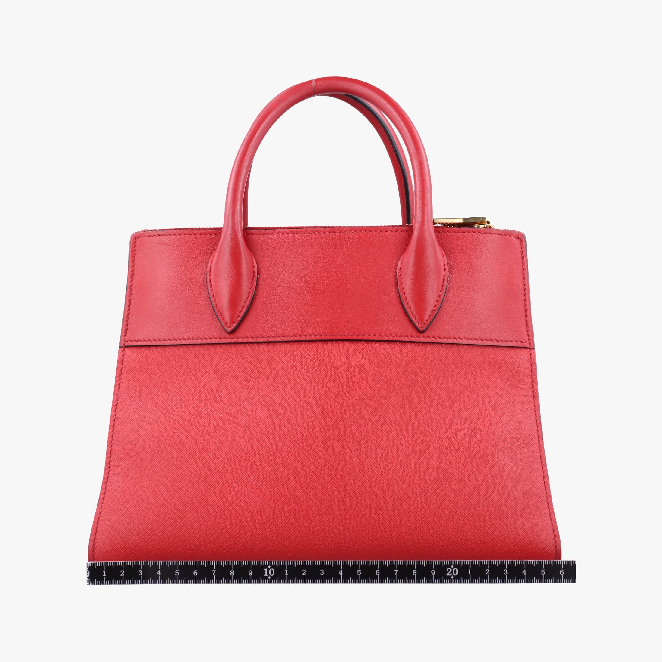 Vintage Prada Paradigm Red saffiano leather  shoulderbag | stylenewstar