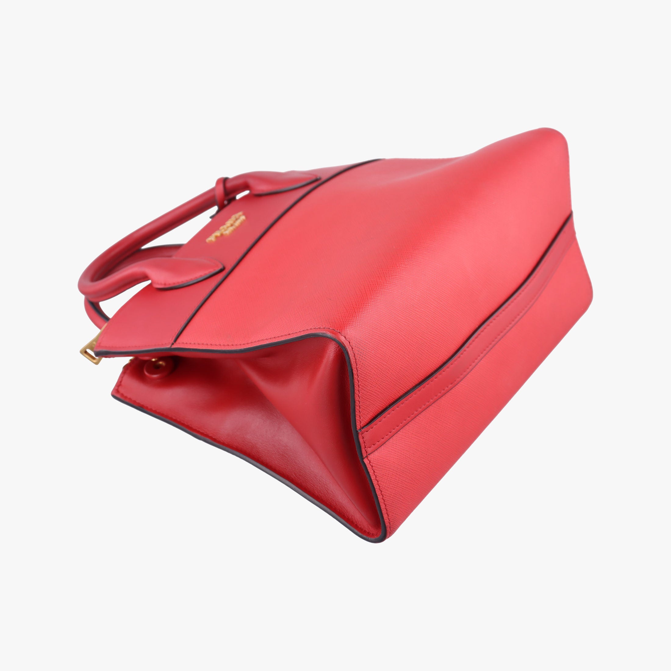 Vintage Prada Paradigm Red saffiano leather  shoulderbag | stylenewstar