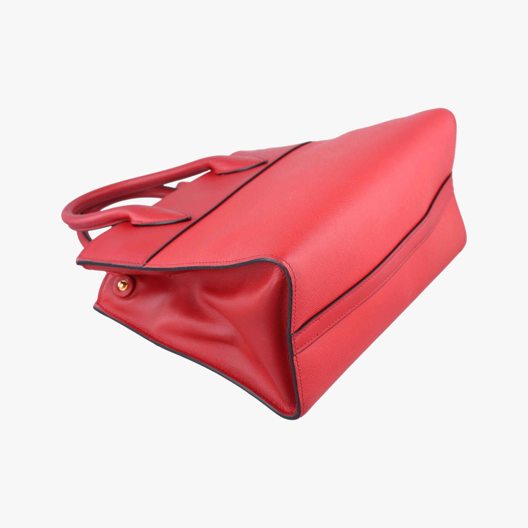 Vintage Prada Paradigm Red saffiano leather  shoulderbag | stylenewstar
