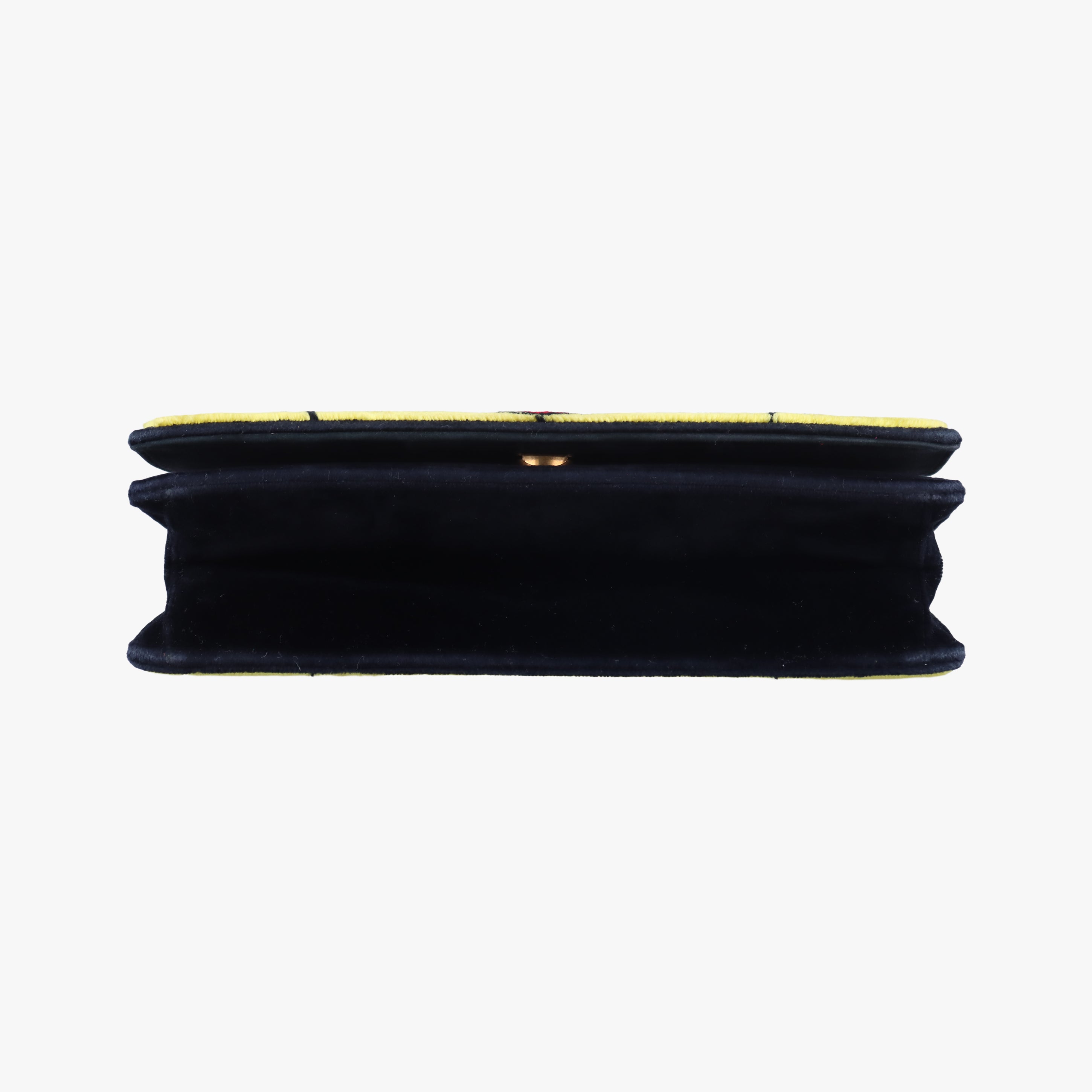 Secondhand Prada Cahier Green×Multicolour velour 1BD075 shoulderbag | stylenewstar