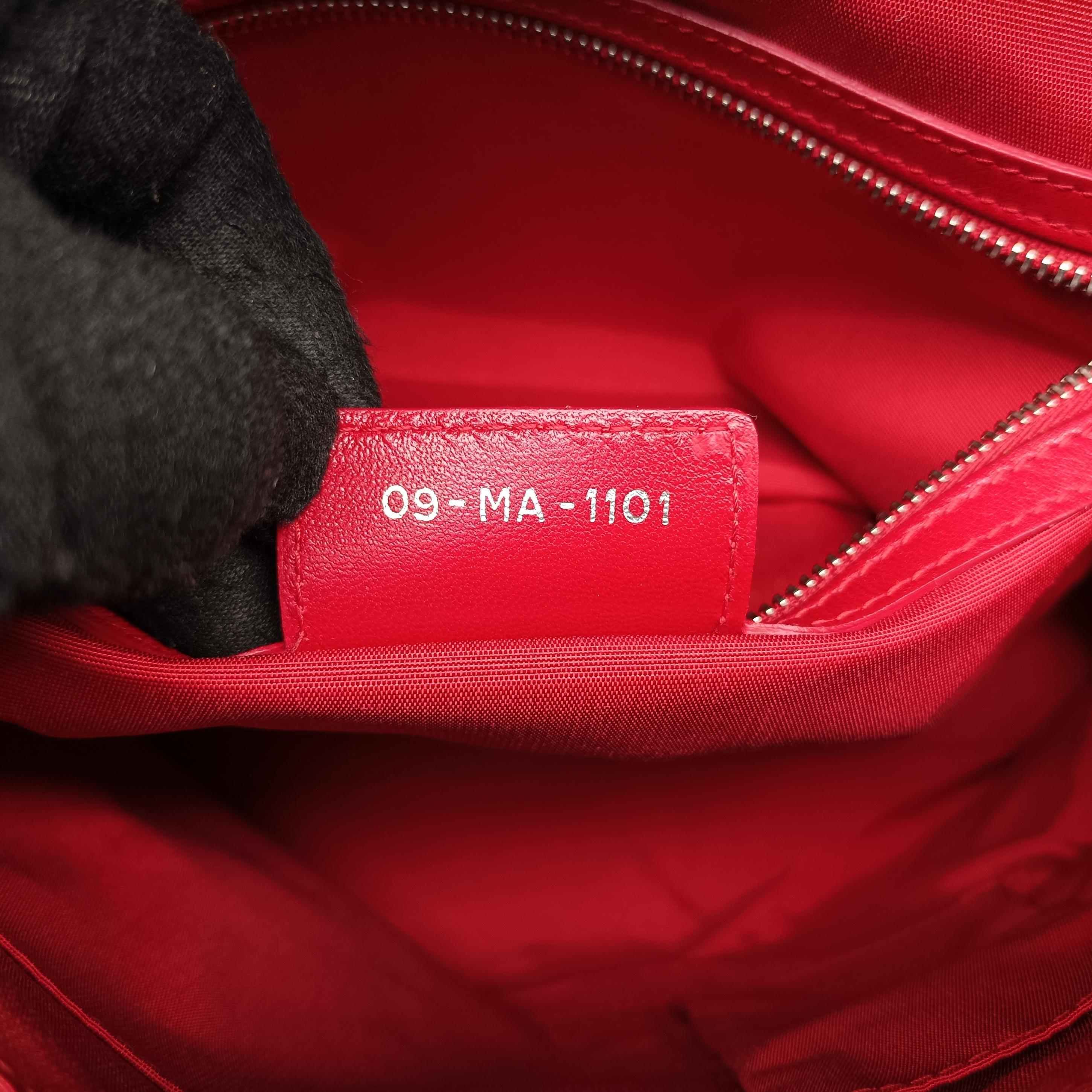 Pre-owned Christian Dior granville Red lambskin  shoulderbag | stylenewstar