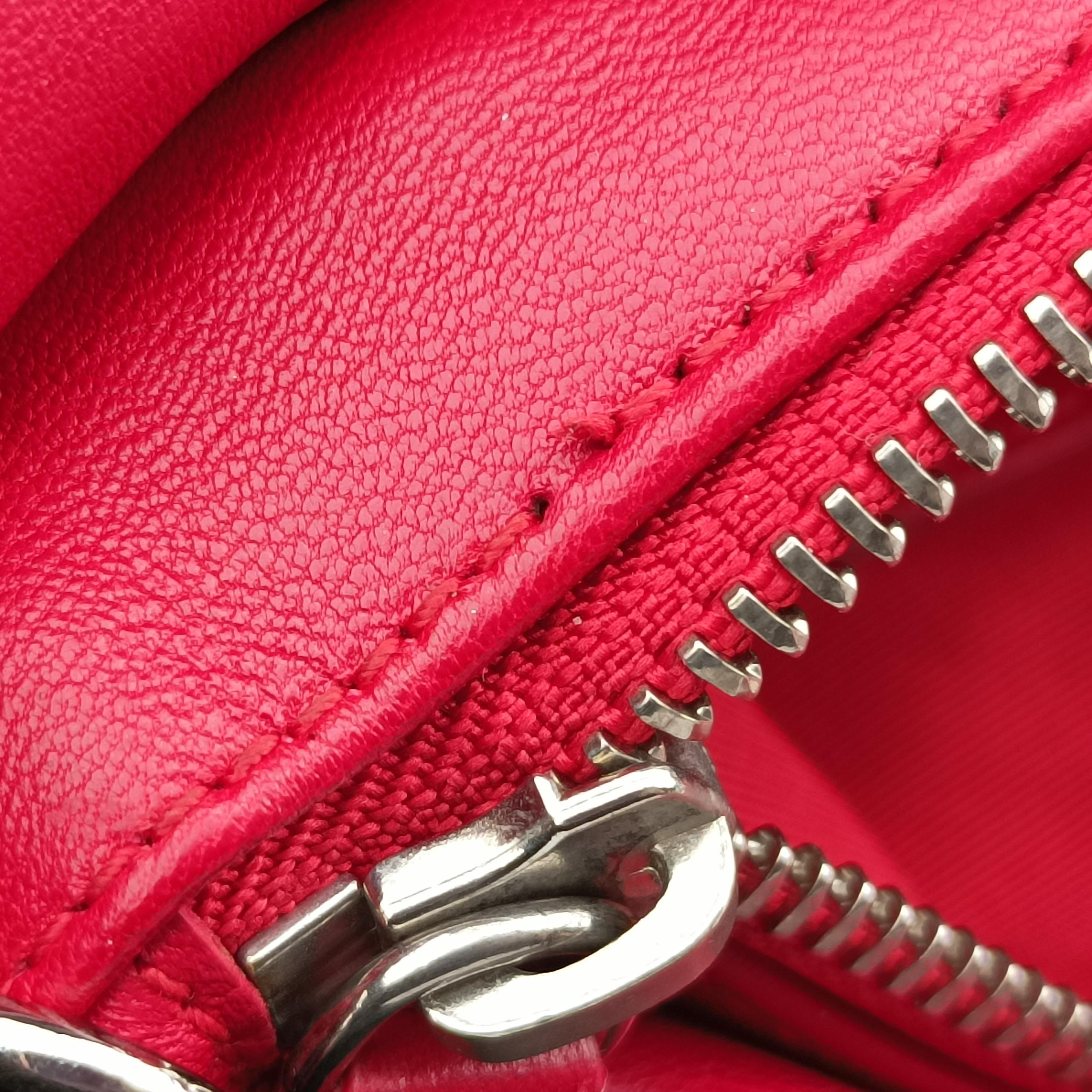 Pre-owned Christian Dior granville Red lambskin  shoulderbag | stylenewstar
