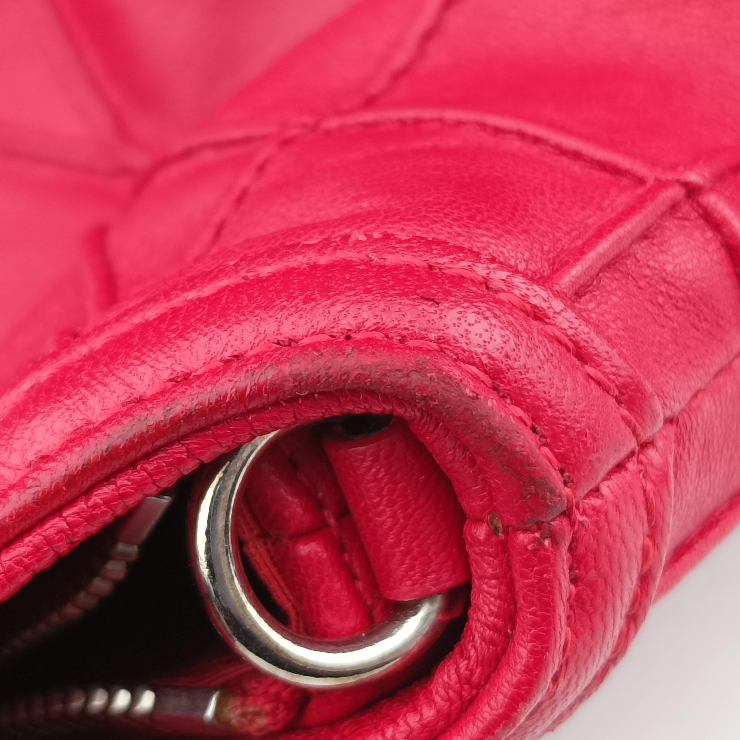 Pre-owned Christian Dior granville Red lambskin  shoulderbag | stylenewstar
