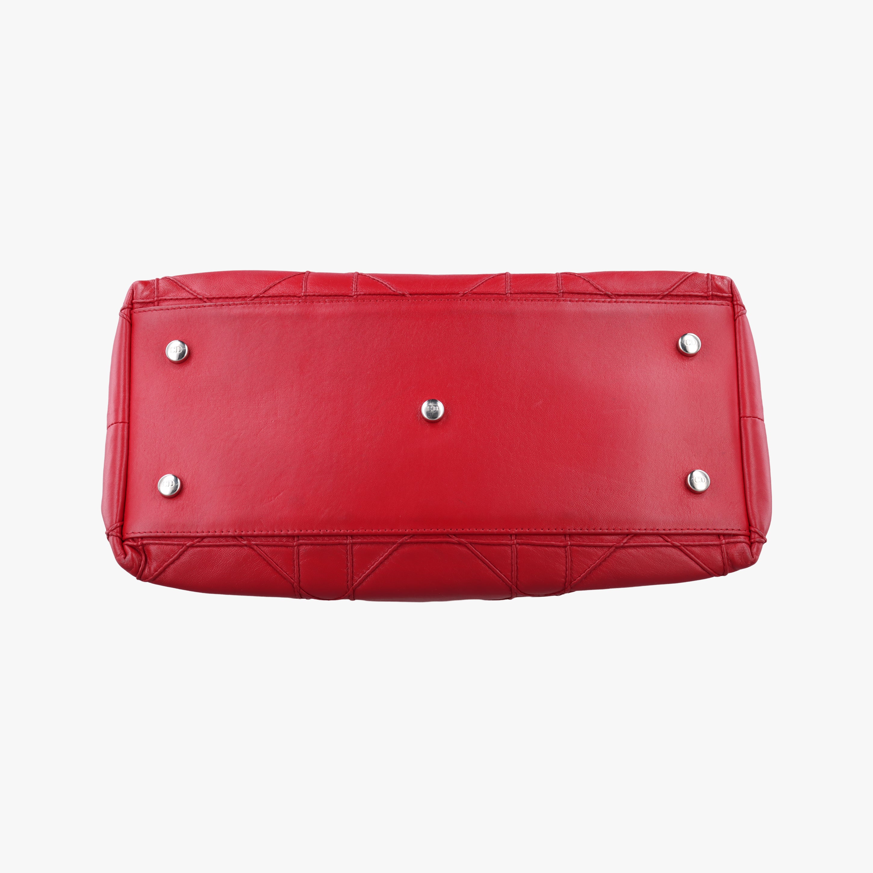 Pre-owned Christian Dior granville Red lambskin  shoulderbag | stylenewstar