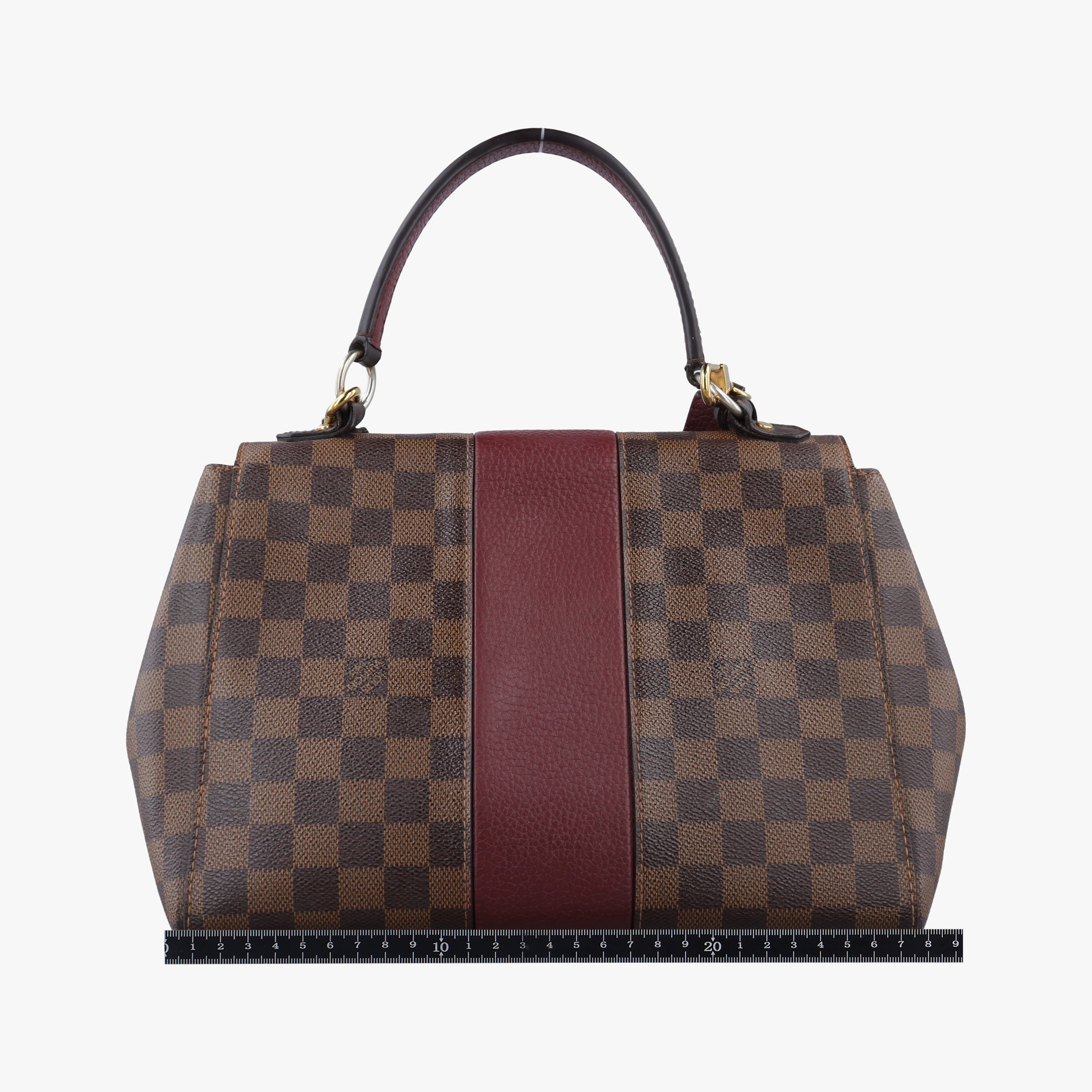 Vintage Louis Vuitton BOND STREET EBENE×bordeaux Damier Canvas aTaurillon leather N64416 shoulderbag | stylenewstar