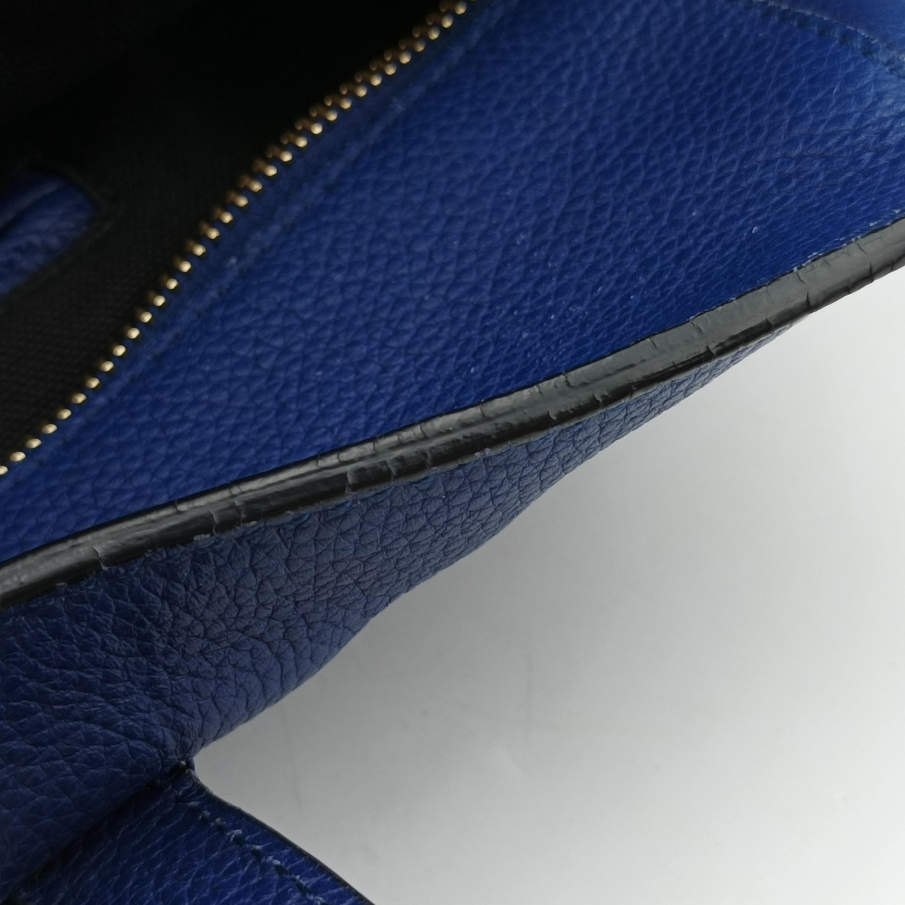 Pre-owned Alexander McQueen Skull Padlock Medium Blue Leather  shoulderbag | stylenewstar