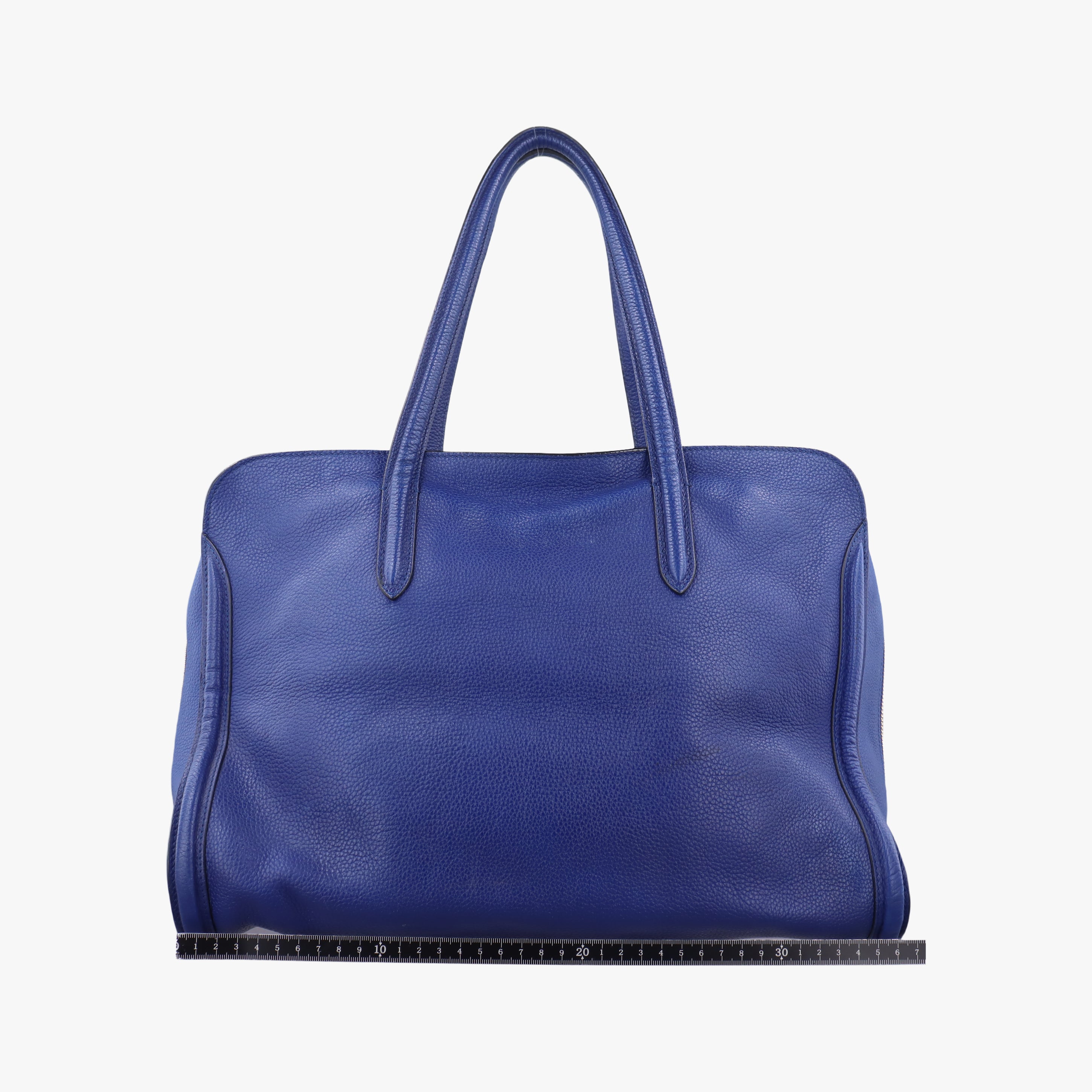 Pre-owned Alexander McQueen Skull Padlock Medium Blue Leather  shoulderbag | stylenewstar