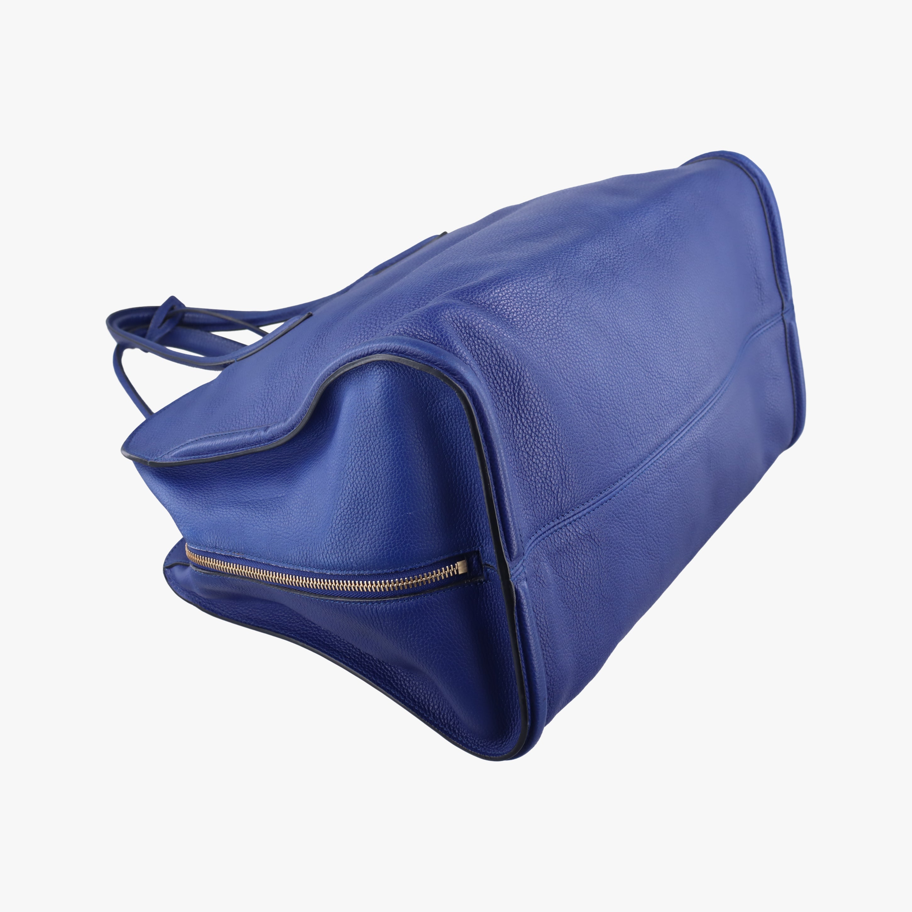 Pre-owned Alexander McQueen Skull Padlock Medium Blue Leather  shoulderbag | stylenewstar