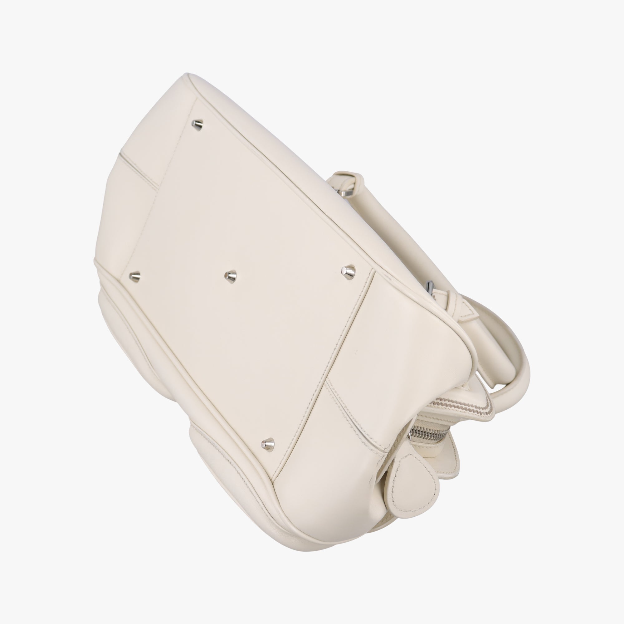 Pre-owned Christian Dior Detective White leather  handbag | stylenewstar