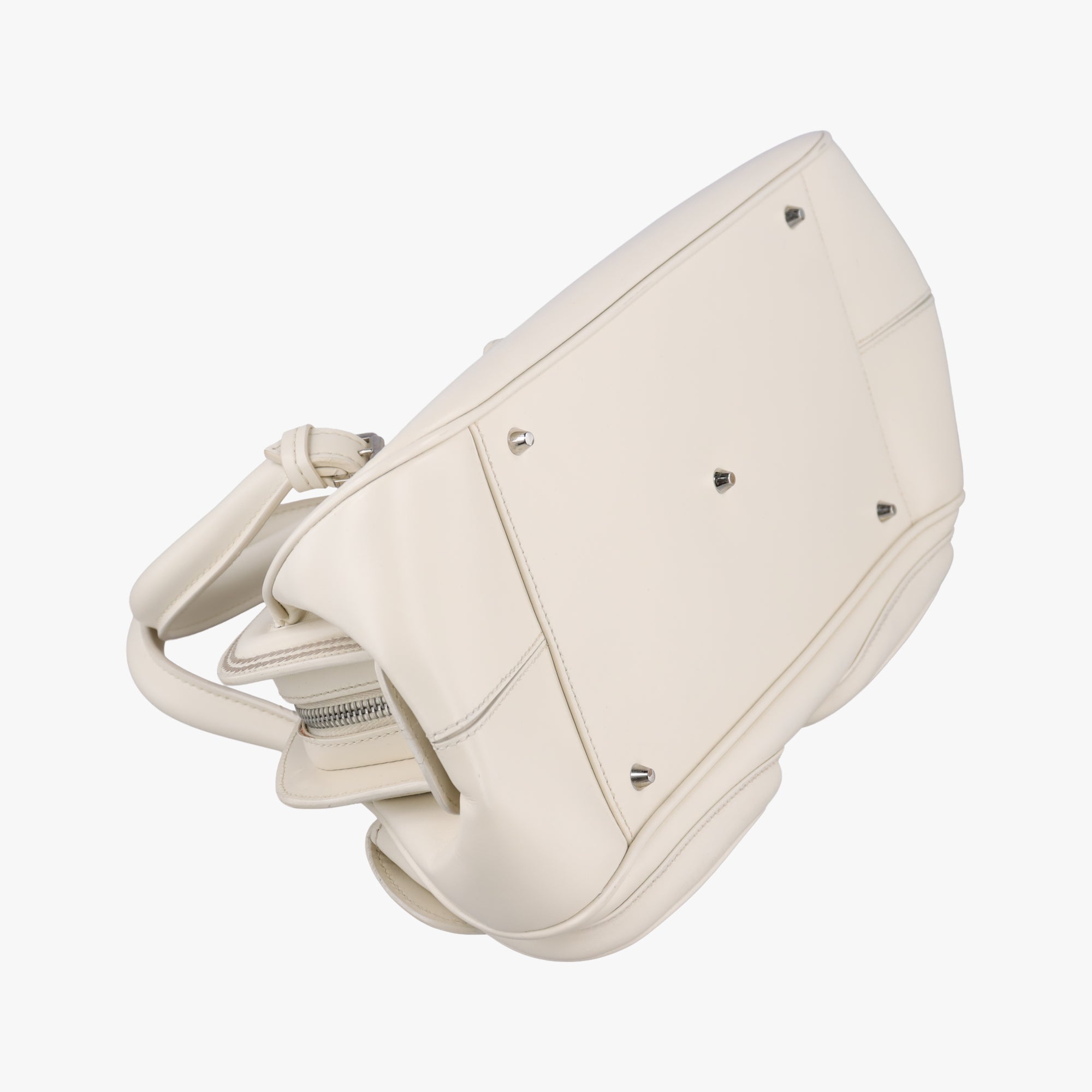 Pre-owned Christian Dior Detective White leather  handbag | stylenewstar