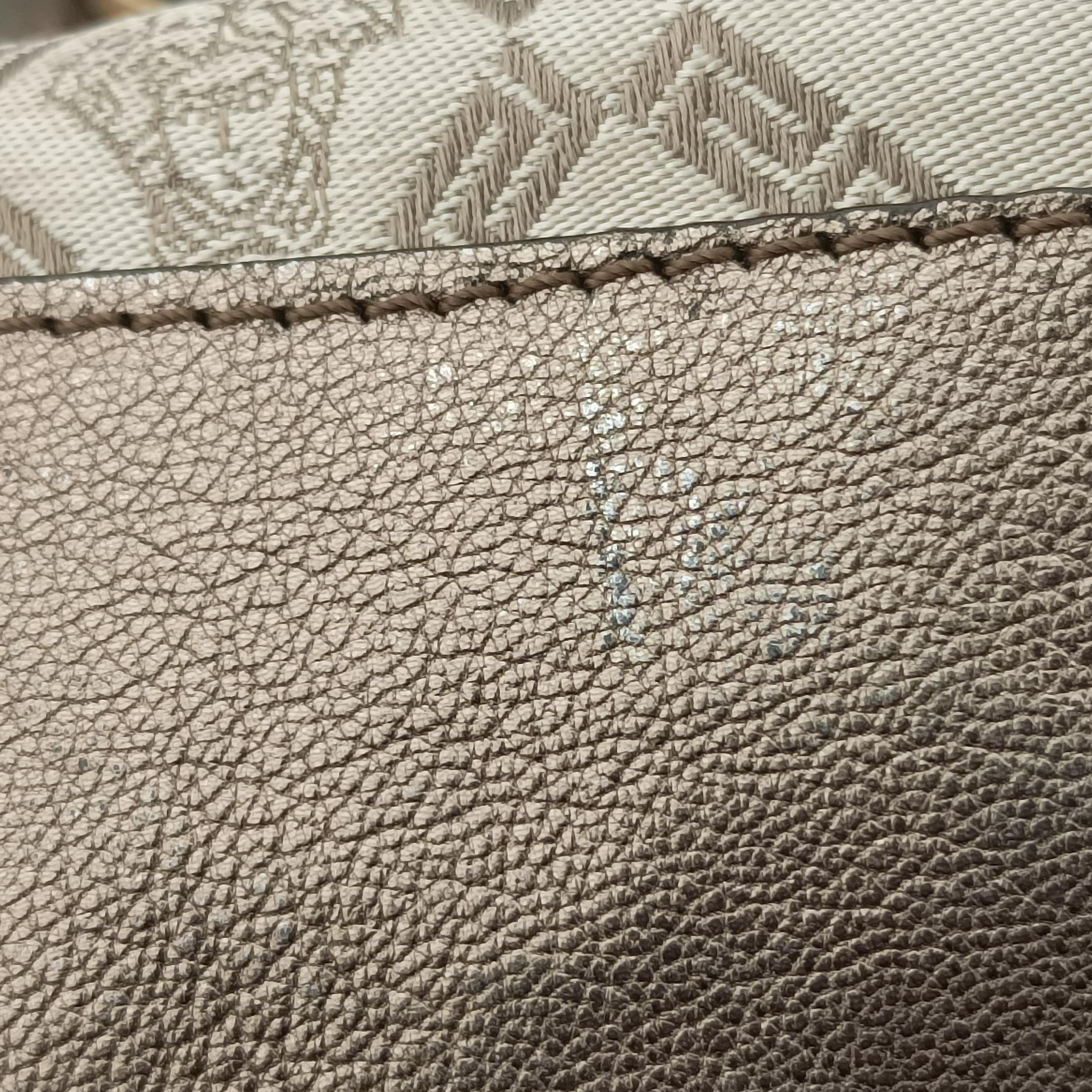 Pre-owned VERSACE medusa Beige x Gold Canvas x Leather  handbag | stylenewstar