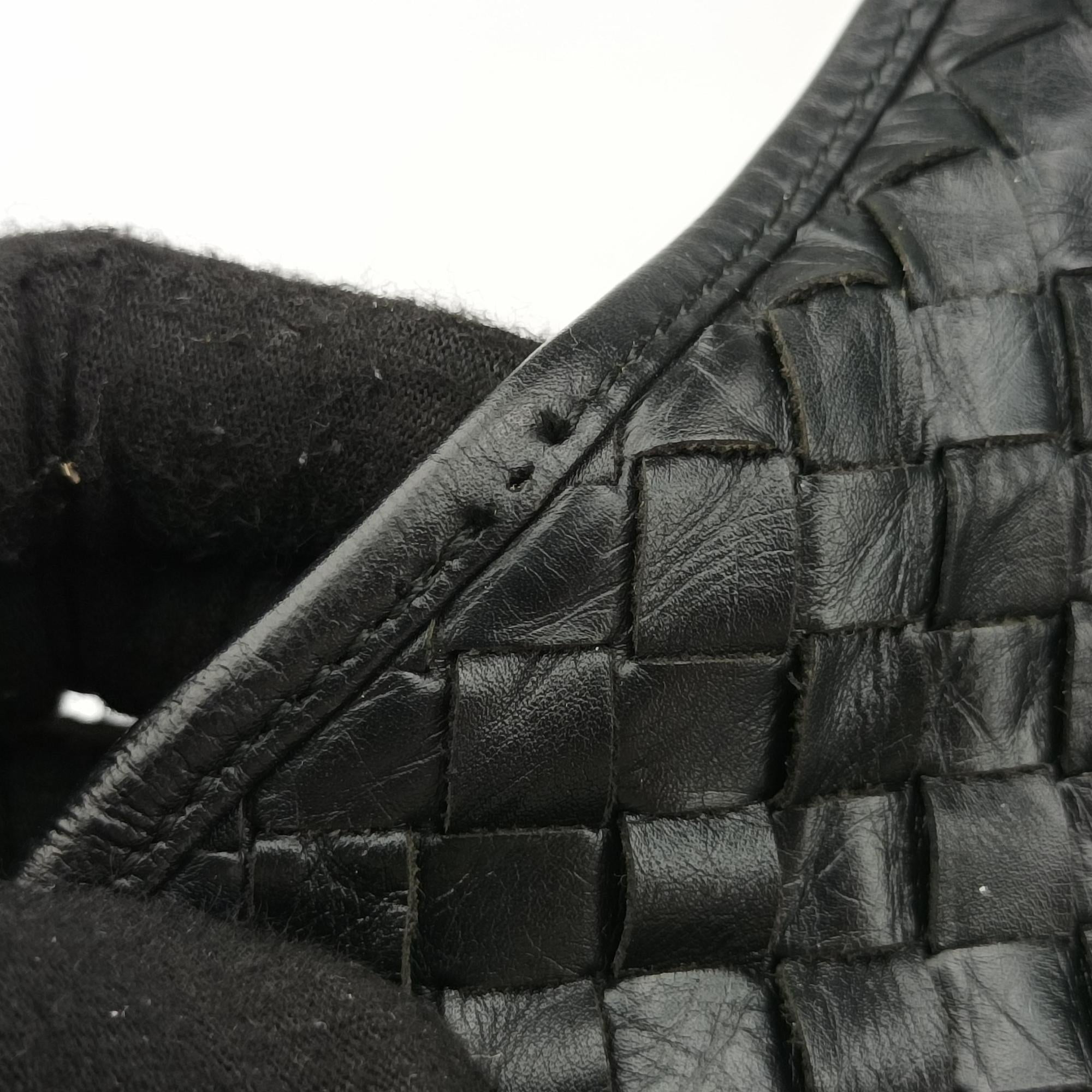 Pre-owned Bottega Veneta Intrecciato Black lambskin  handbag | stylenewstar